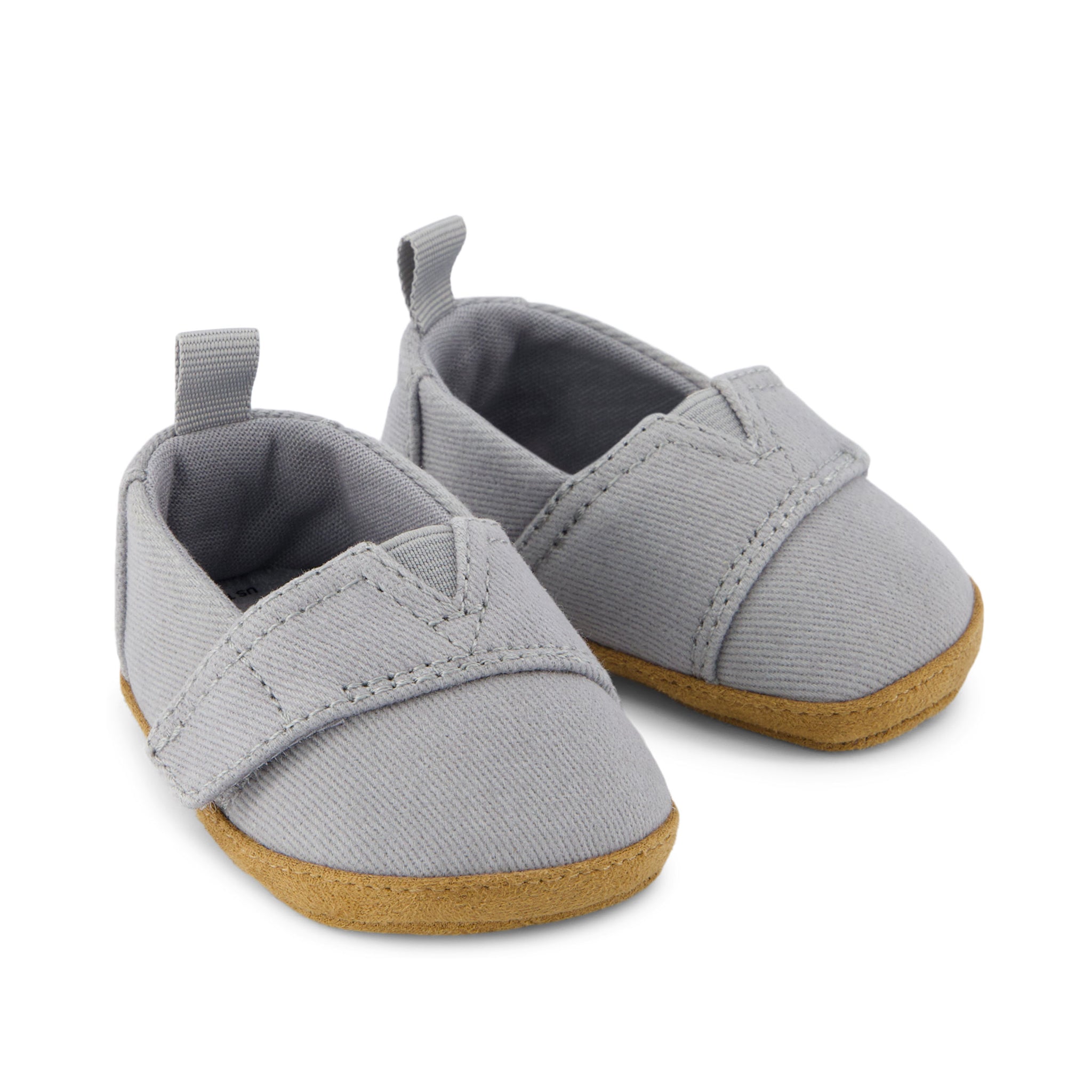 Layette Alpargata Ultimate Grey Vintage Twill Toddler Crib Shoe - Image 3