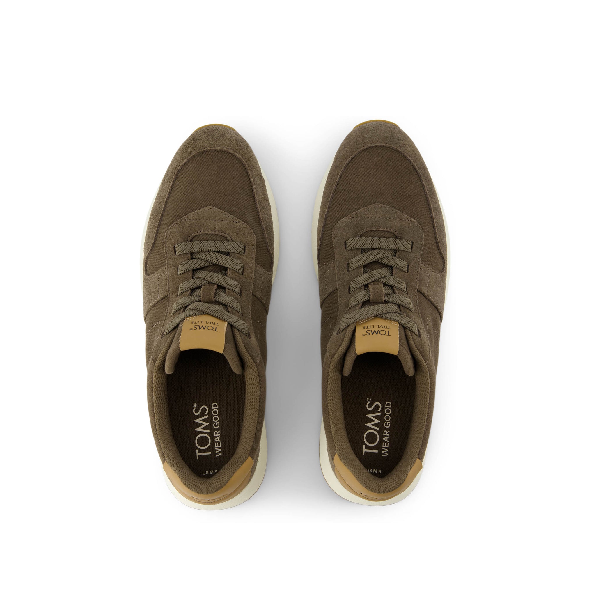 TRVL Lite Retro Runner Olive Water Repellent Sneaker - Image 5