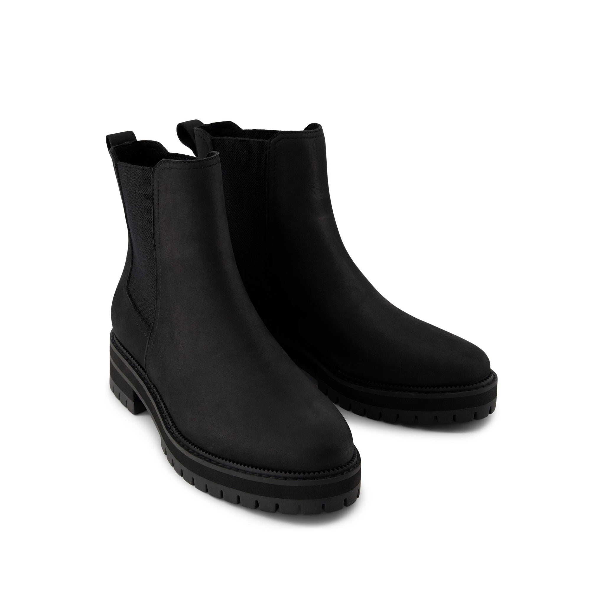 Bennet All Black Water Resistant Leather Boot - Image 4