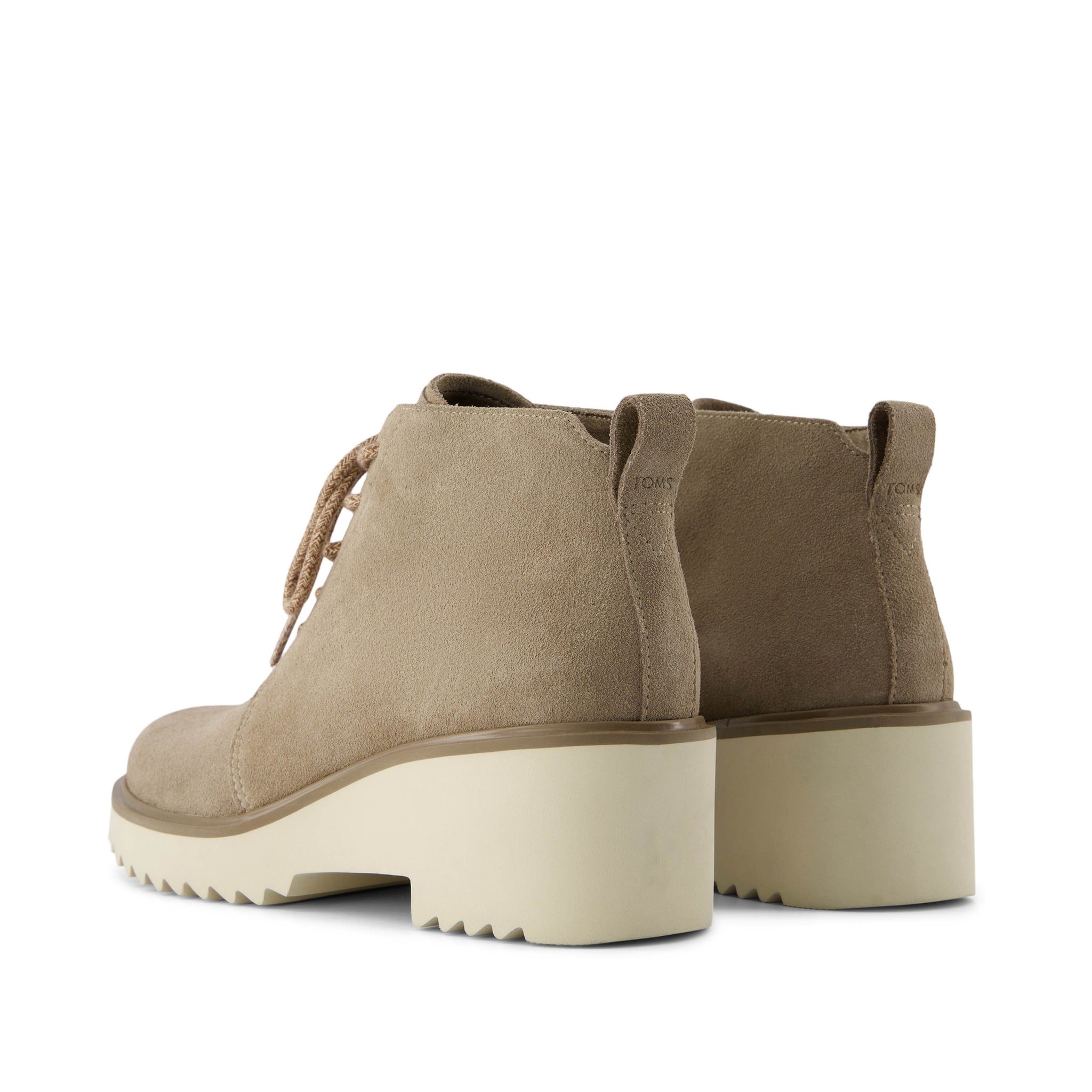 Maude Lace Up Dune Suede Wedge Boot - Image 4