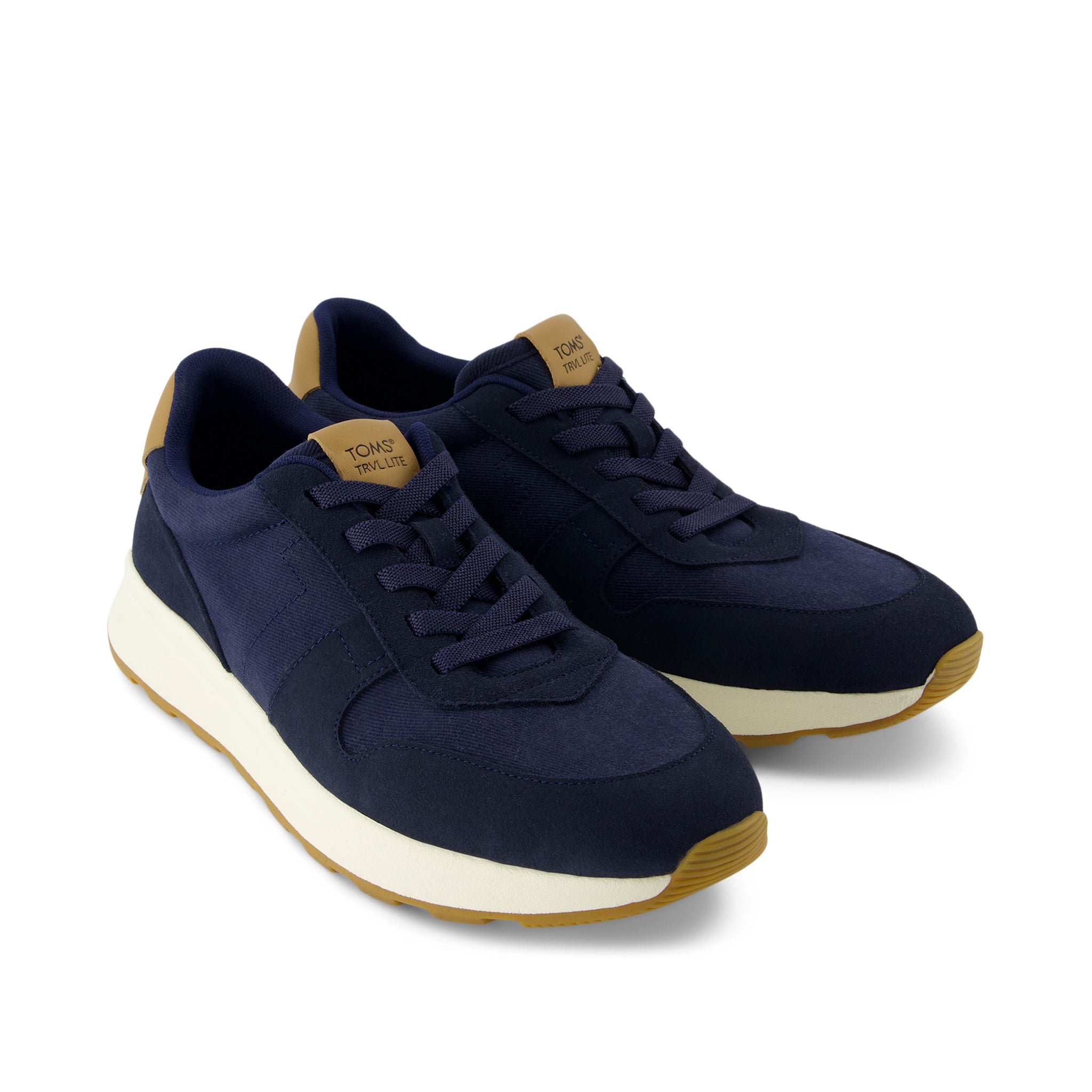 TRVL Lite Retro Runner Navy Water Repellent Sneaker - Image 3