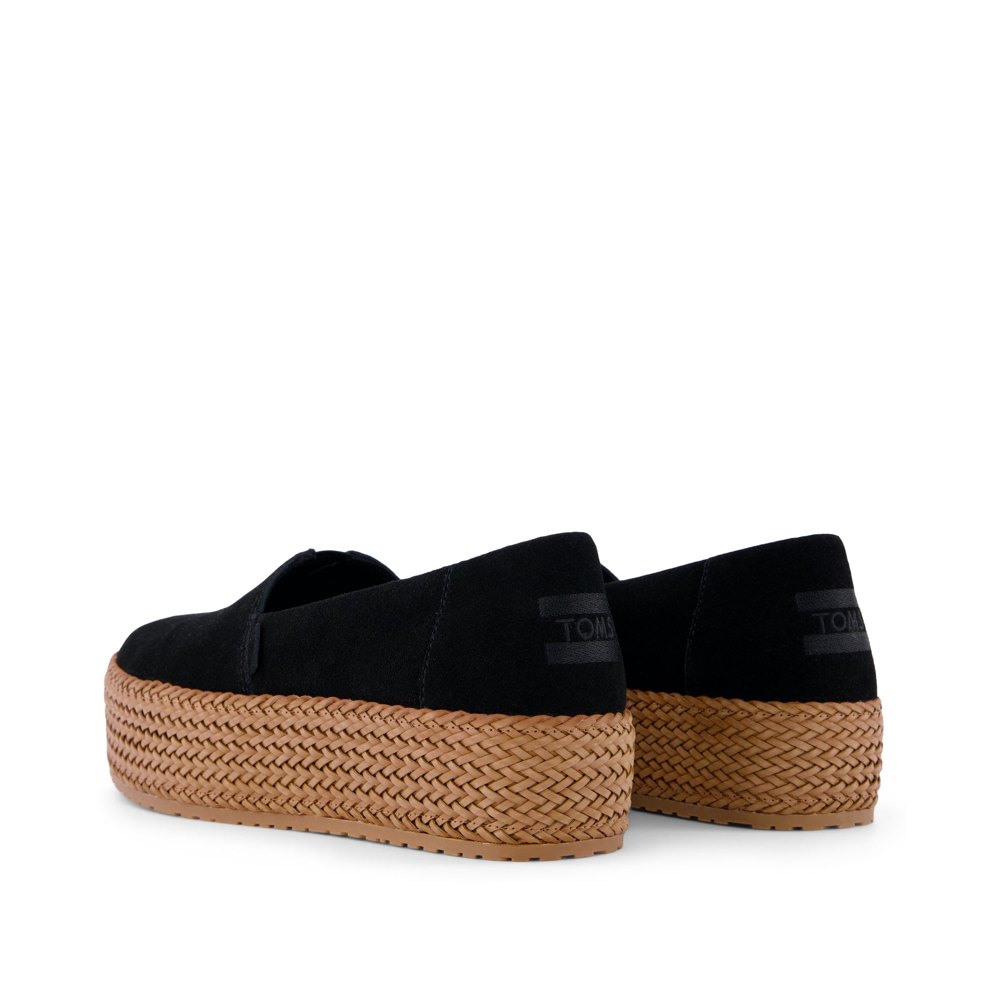 Valencia Black Suede Espadrille Platform Espadrille - Image 4