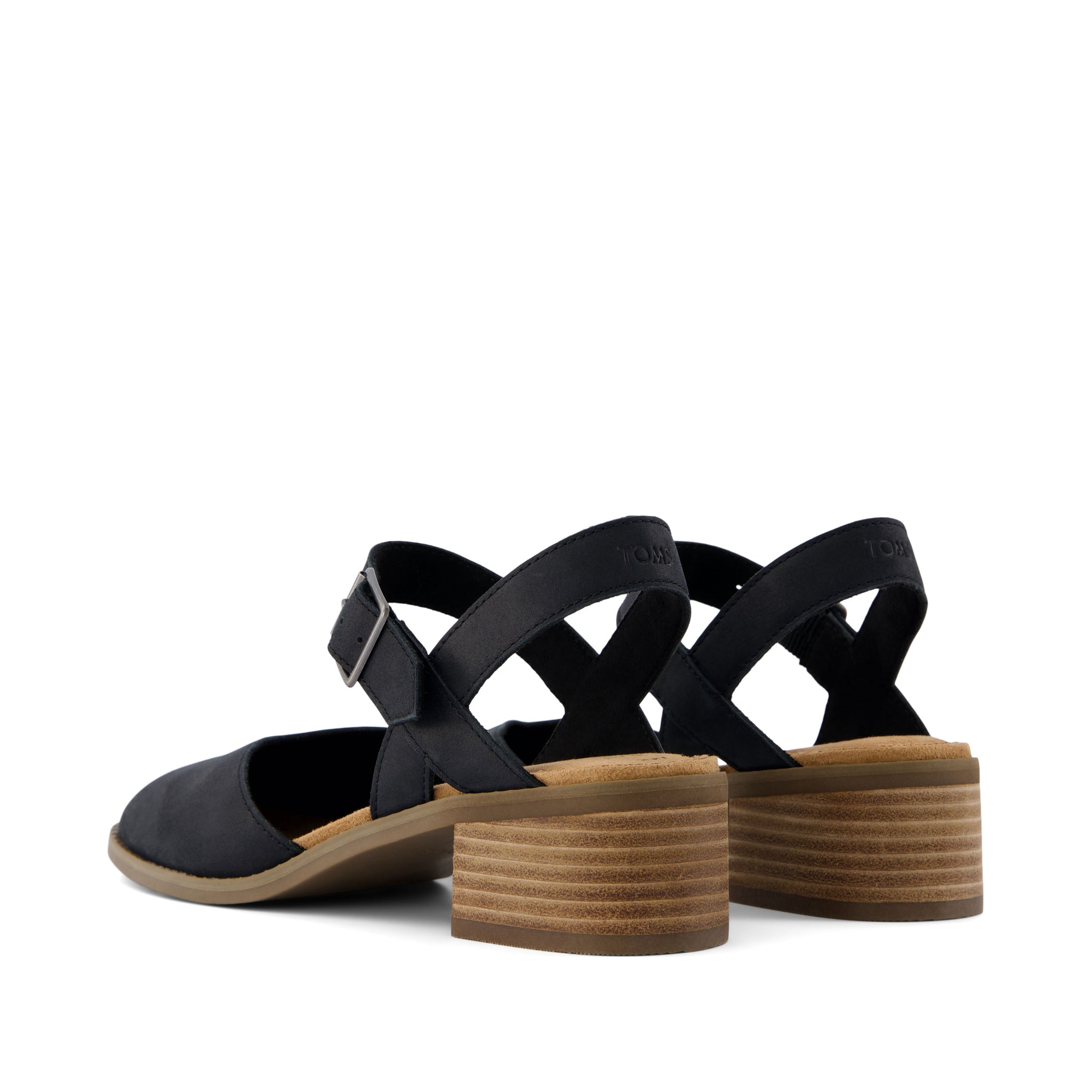 Jaclyn Black Leather Heel - Image 4