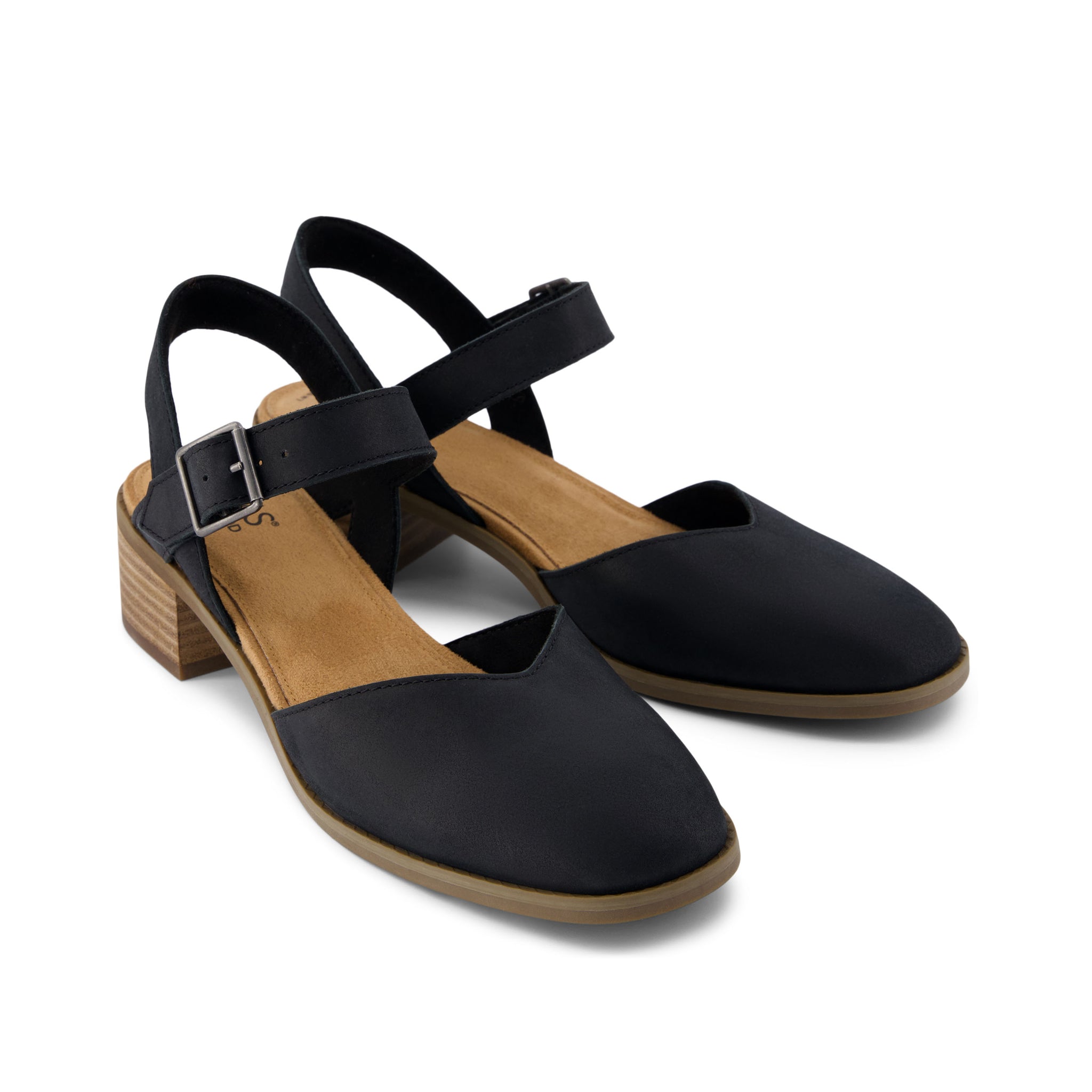 Jaclyn Black Leather Heel - Image 3
