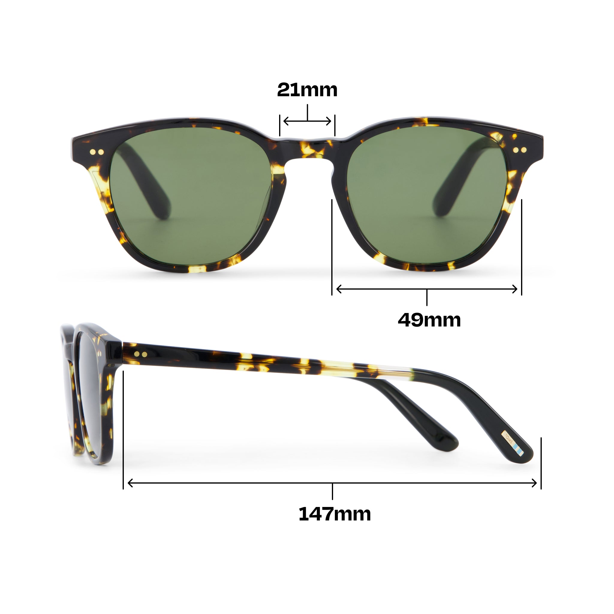Wyatt Havana Tortoise Handcrafted Sunglasses - Image 4