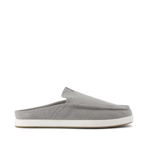 Alonso Mule Drizzle Grey Heritage Canvas