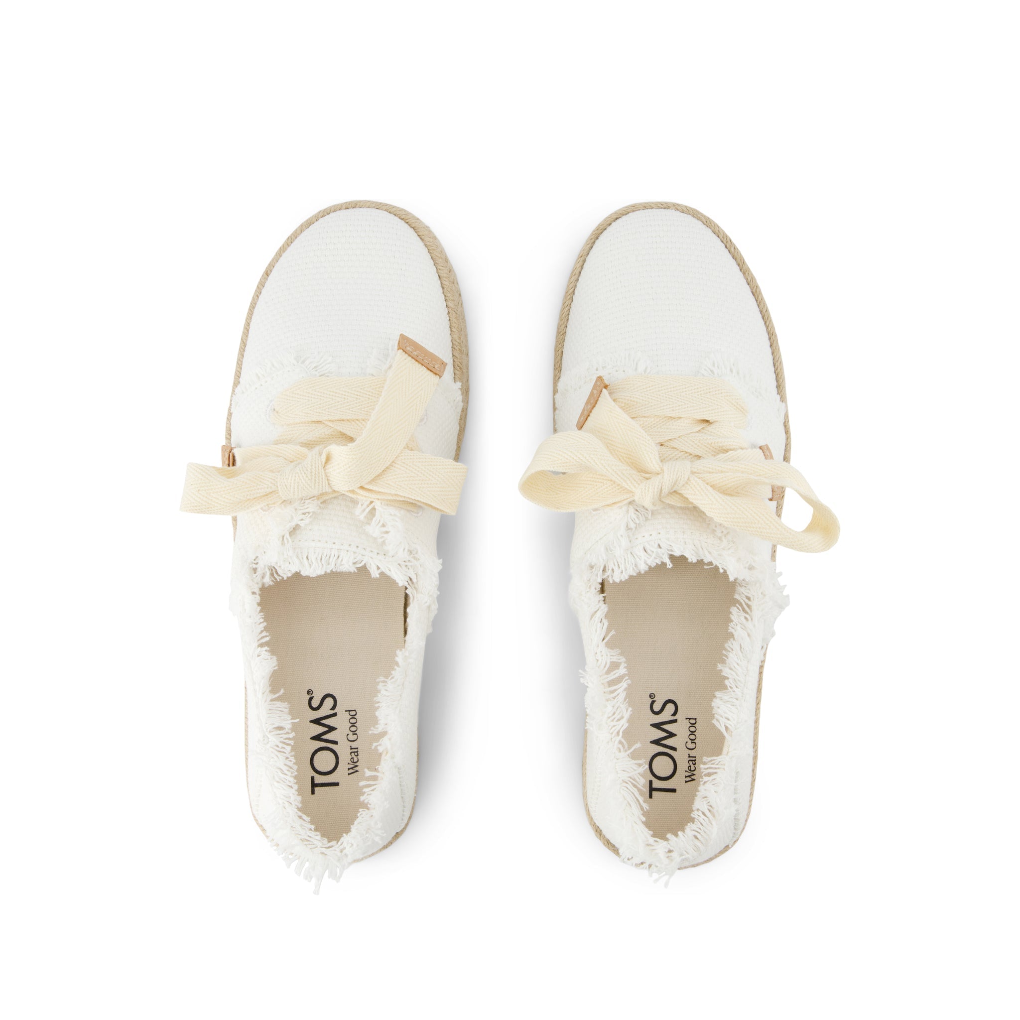Carolina Lace-Up Espadrille White Beachside Woven - Image 6