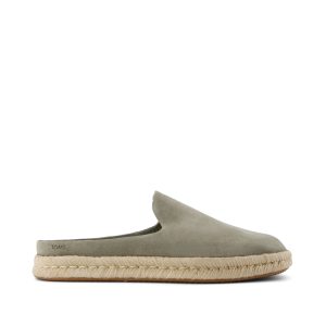 Santiago Mule Vetiver Grey Suede