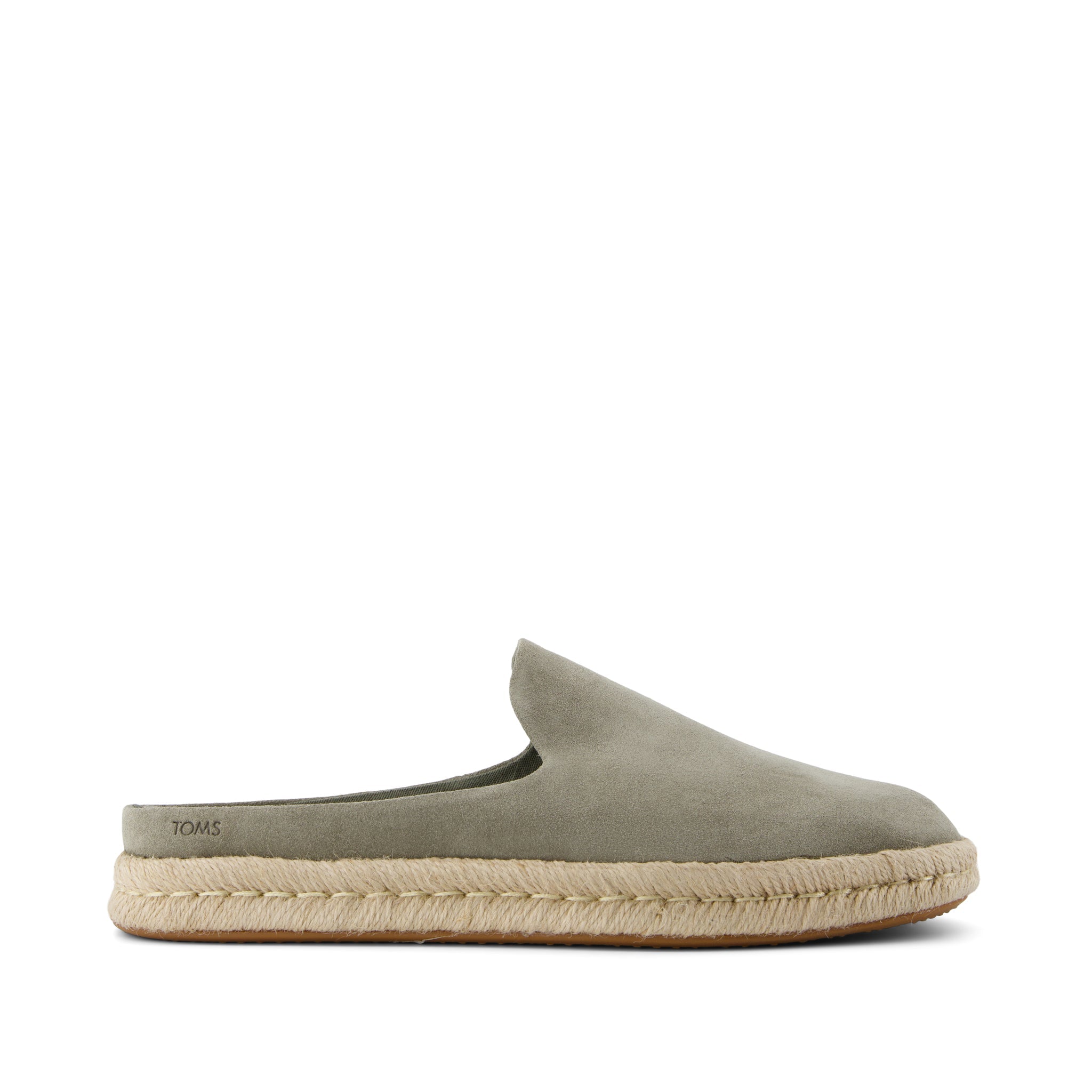 Santiago Mule Vetiver Grey Suede