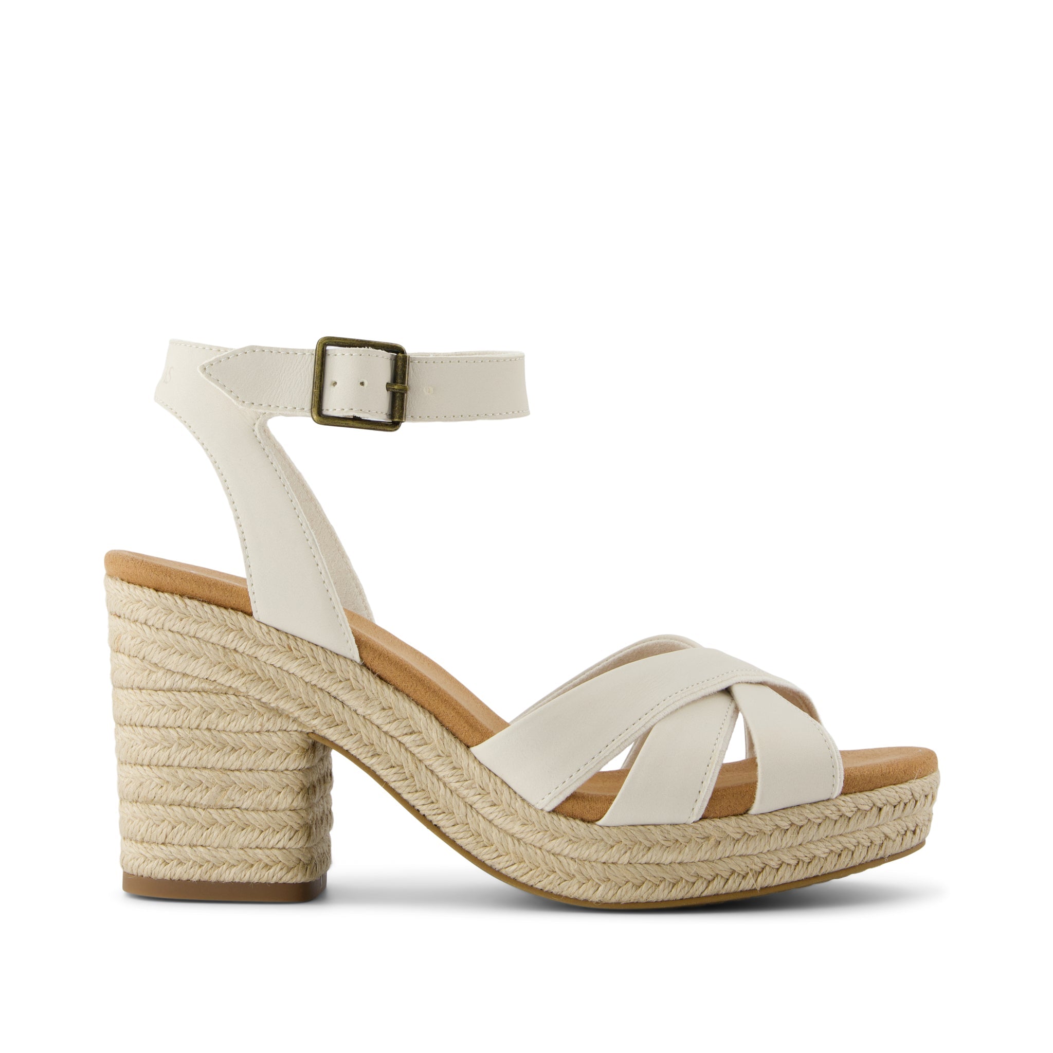 Majorca Rope Strappy Platform Sandal Light Sand Leather