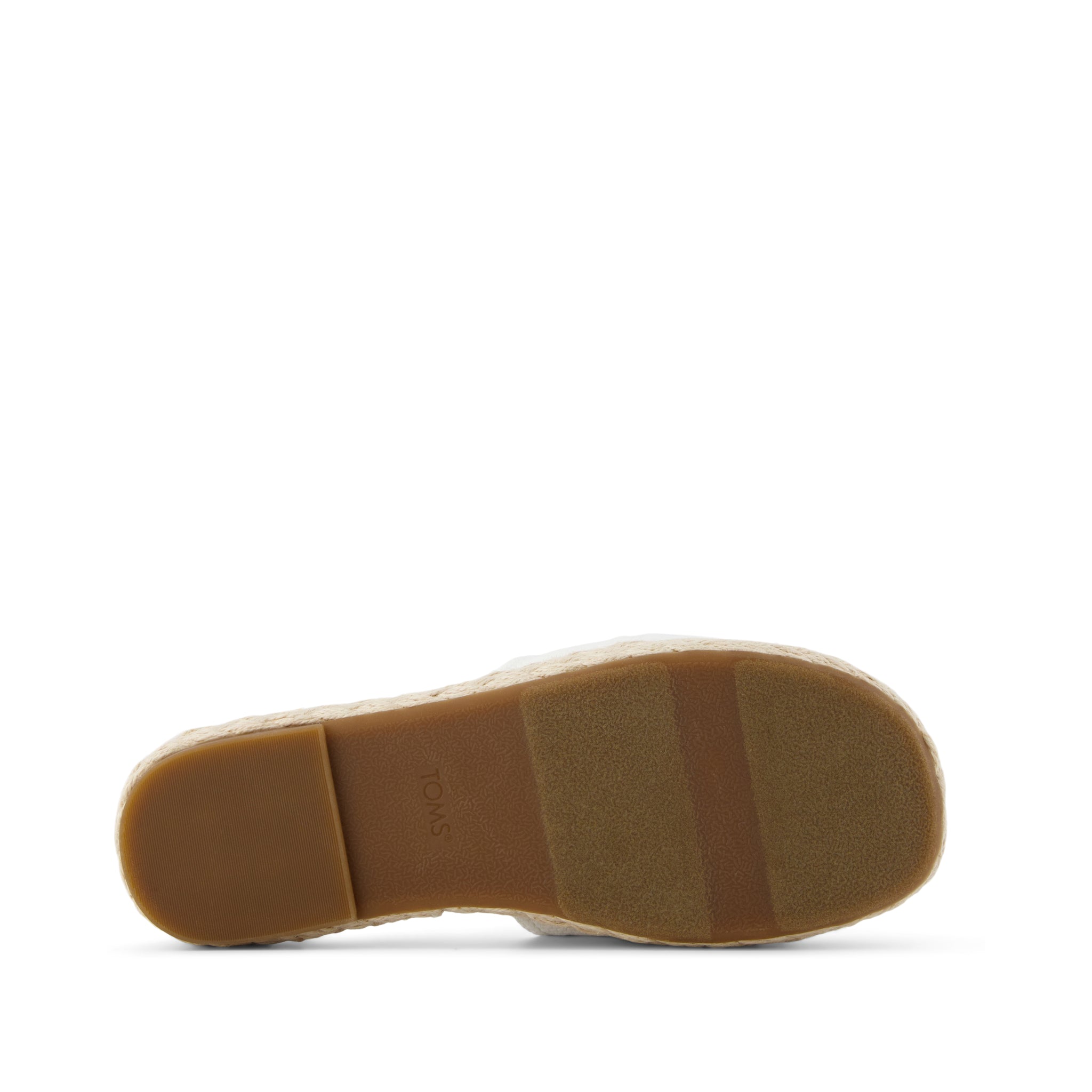Abby Slide Flatform Espadrille Sandal White Beachside Woven - Image 6
