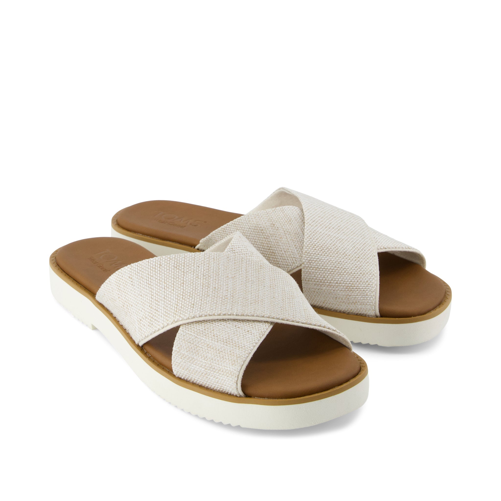Mae Crossover Slide Sandal Natural Yarn Dye - Image 4
