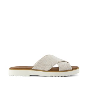 Mae Crossover Slide Sandal Natural Yarn Dye