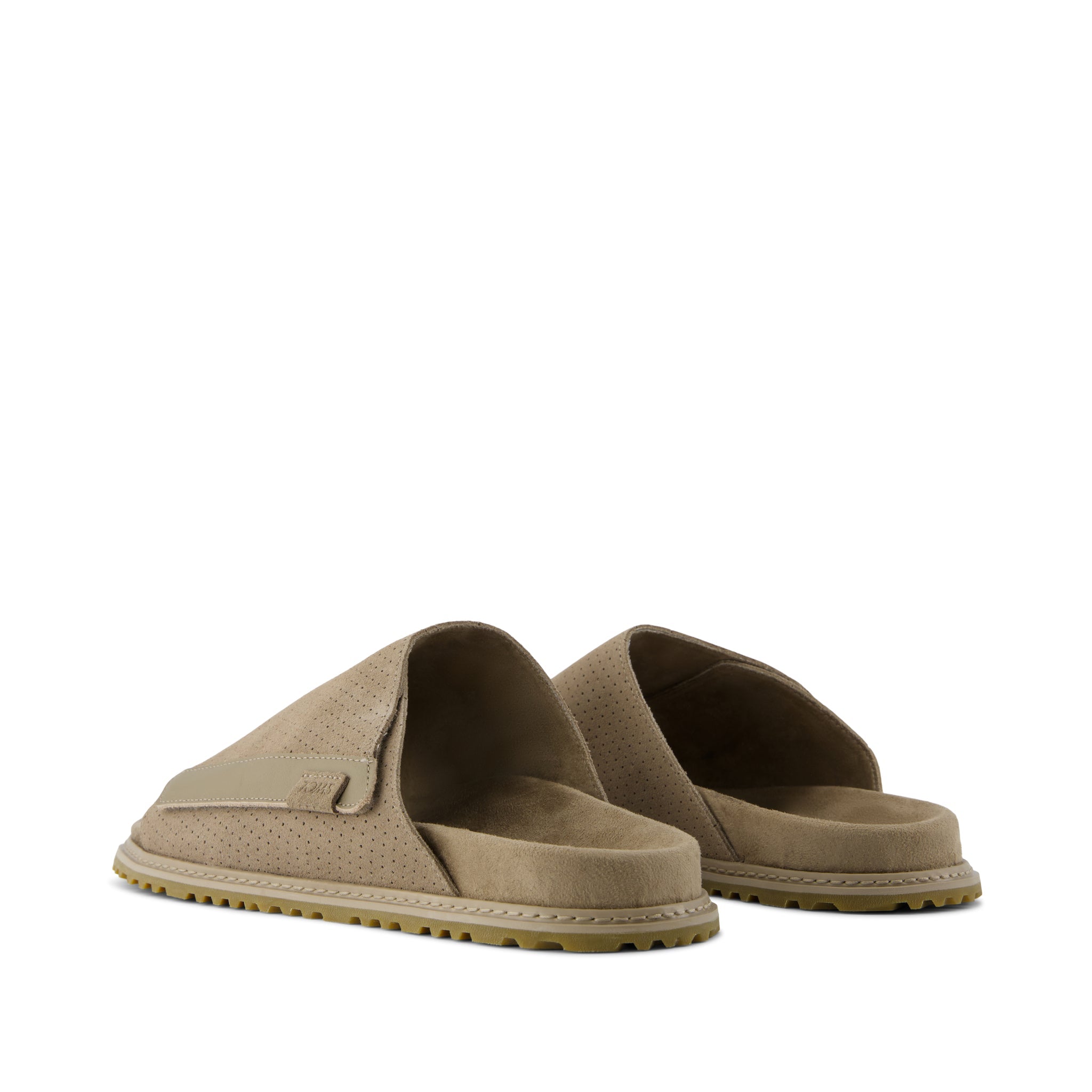 Danilo Slide Sandal Dune Perforated Suede - Image 4