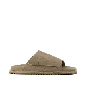 Danilo Slide Sandal Dune Perforated Suede