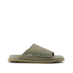 Danilo Slide Sandal Vetiver Grey Heavy Canvas
