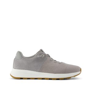 Trvl Lite Cabrillo Water Repellent Drizzle Grey Legacy Canvas And Perforated Suede Mens Sneaker