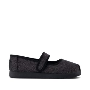 Nora Mary Jane Black Iridescent Glimmer Kids Shoe
