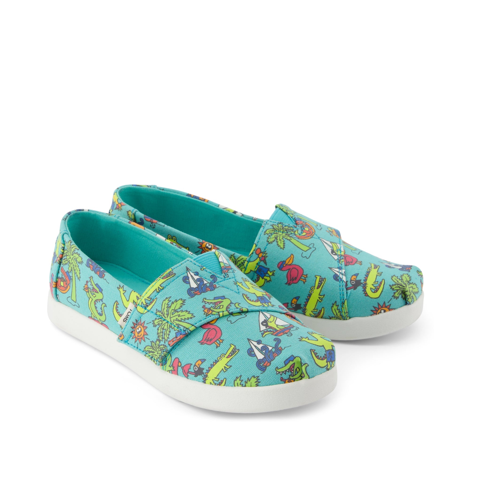 Alpargata Classic Kids Shoe Aqua Glow in the Dark Miami Alligators - Image 2