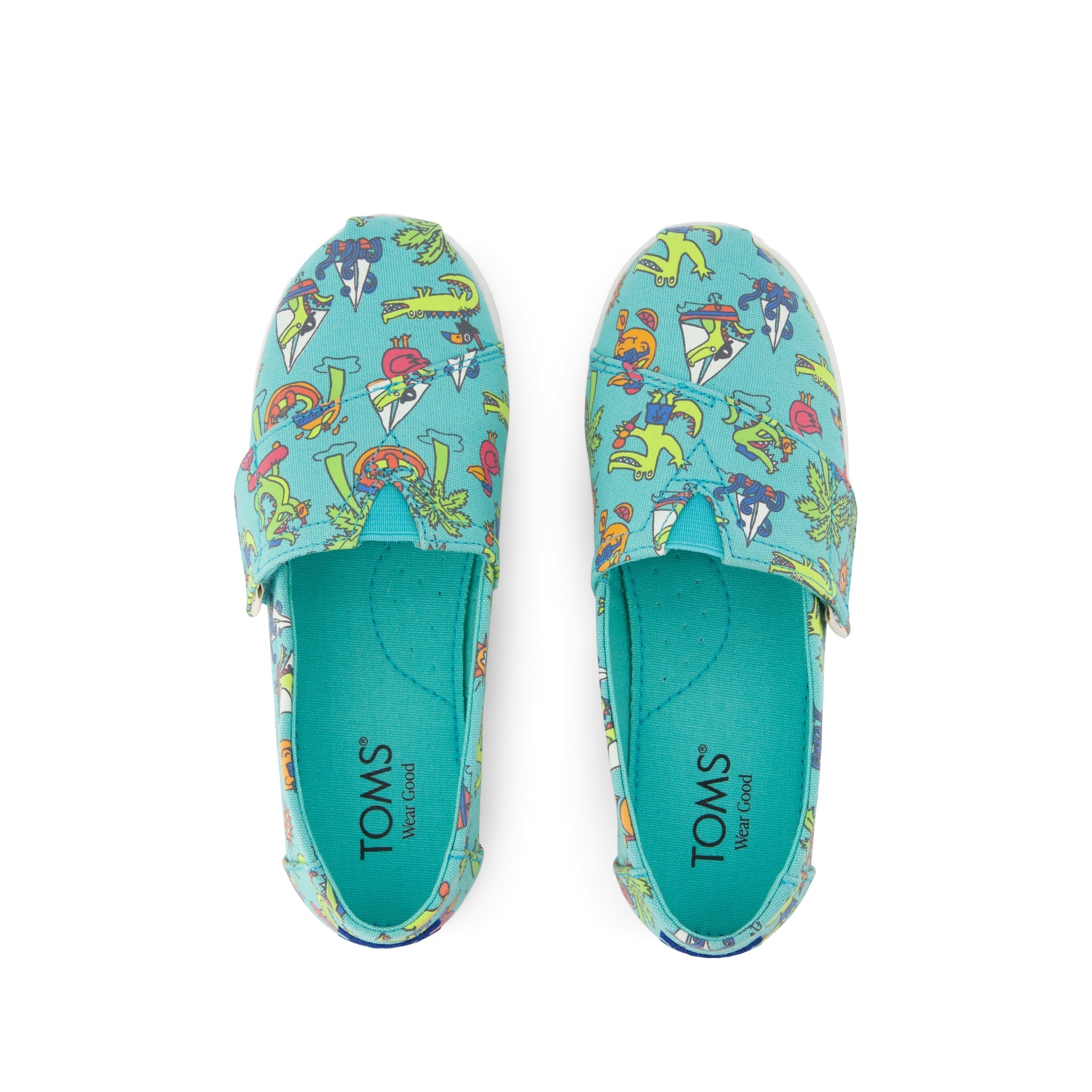Alpargata Classic Kids Shoe Aqua Glow in the Dark Miami Alligators - Image 5
