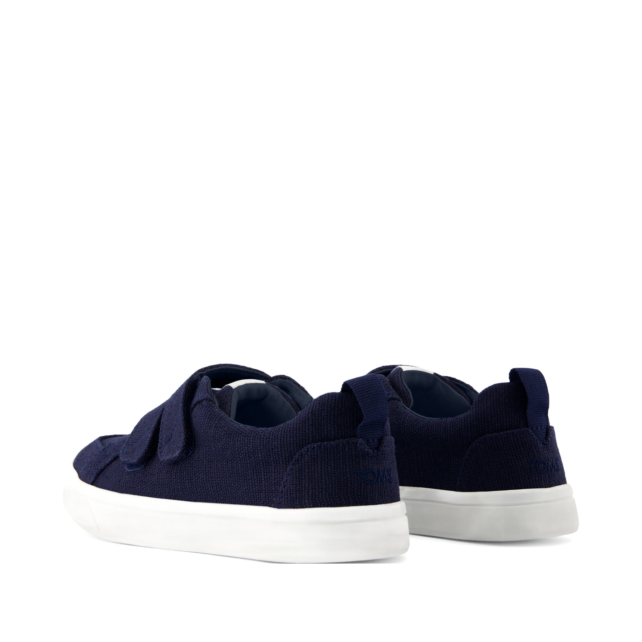 Cruz Double Strap Navy Heritage Canvas Kids Sneaker - Image 5