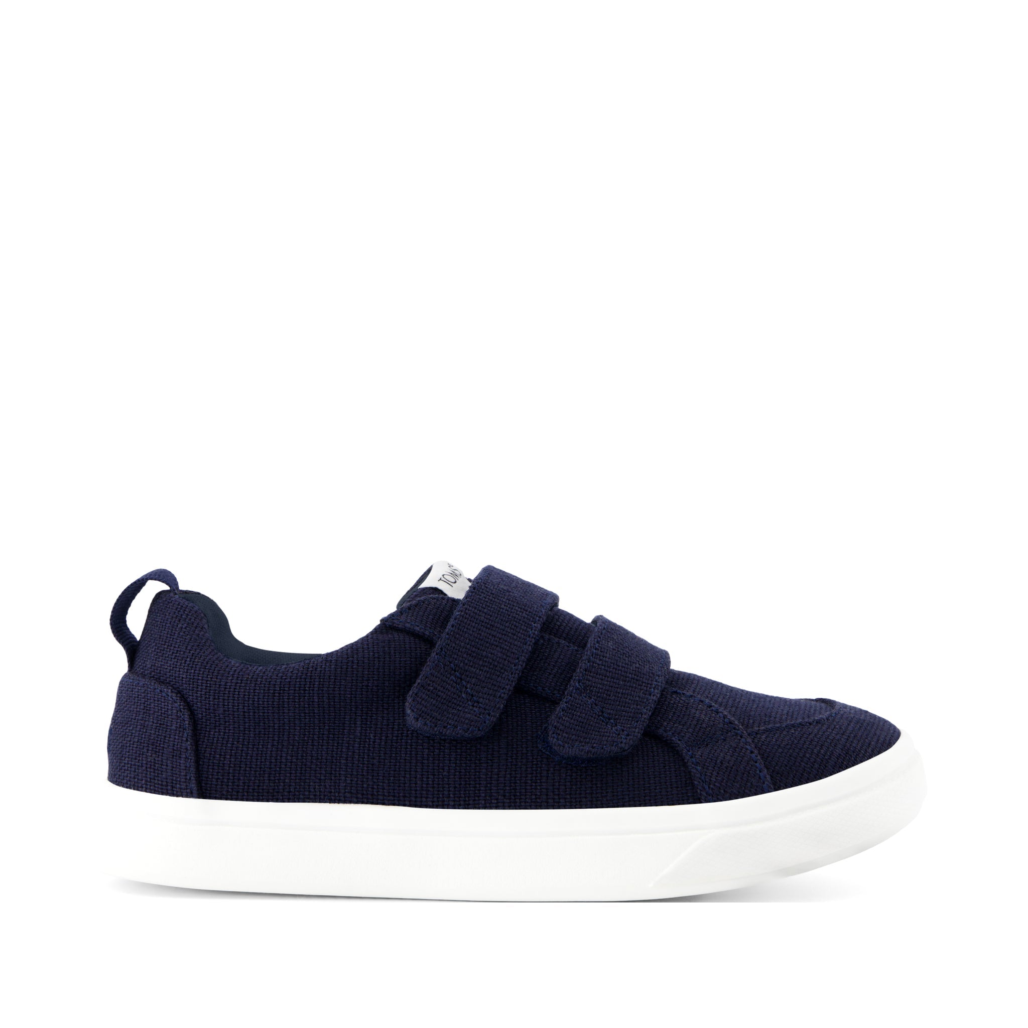 Cruz Double Strap Navy Heritage Canvas Kids Sneaker