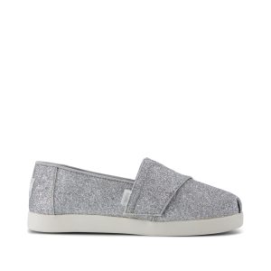 Alpargata Classic Kids Shoe Silver Iridescent Glimmer