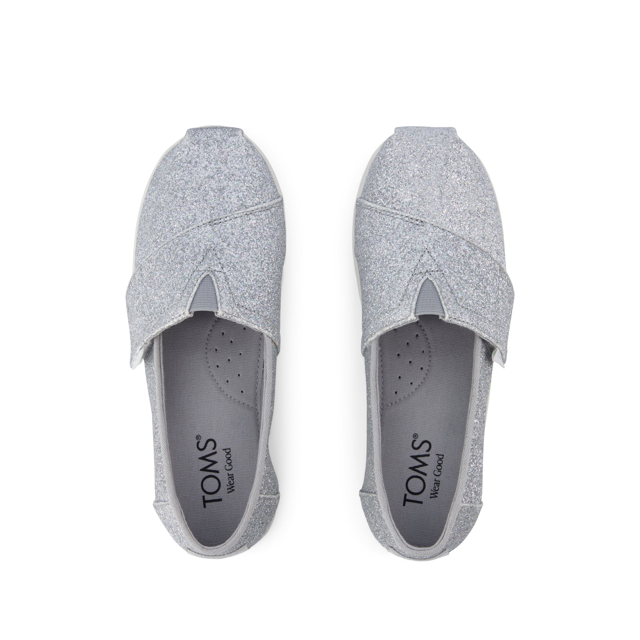 Alpargata Classic Kids Shoe Silver Iridescent Glimmer - Image 5