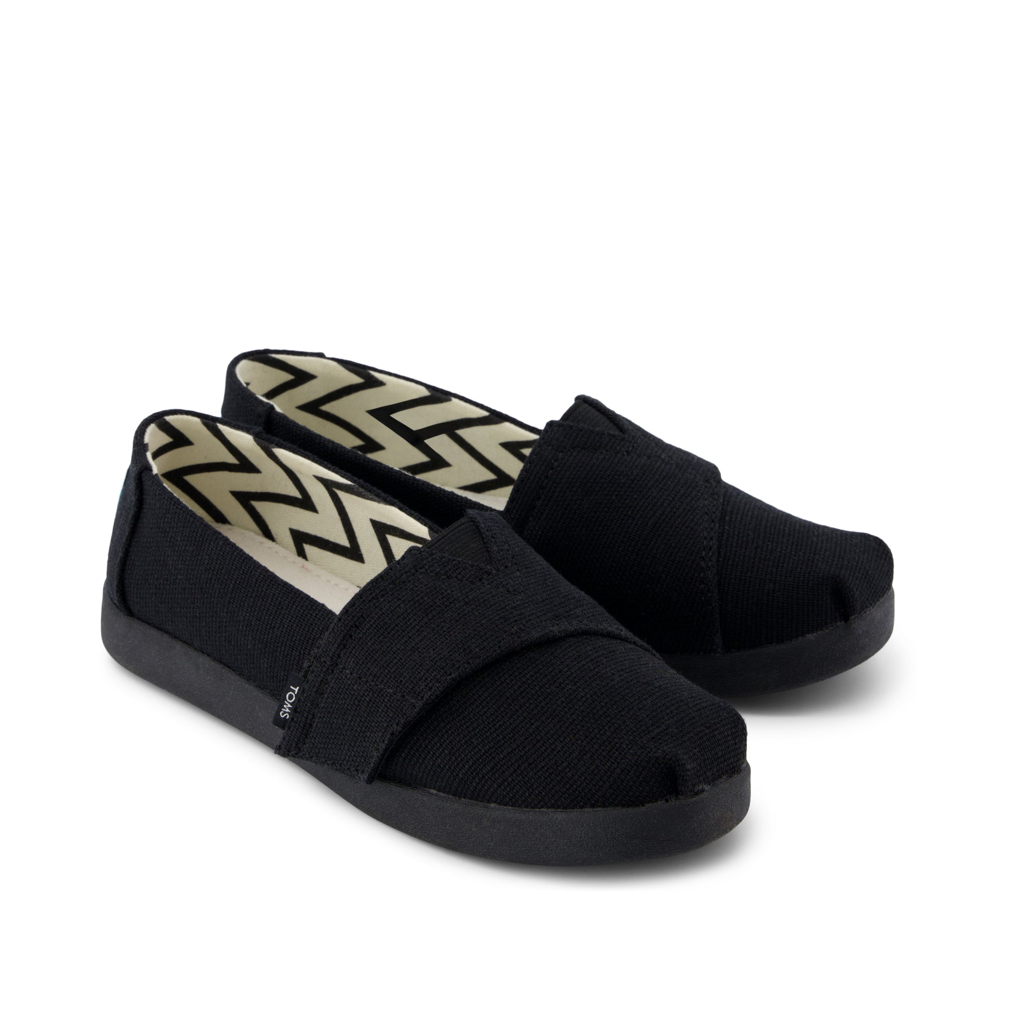Alpargata Classic Kids Shoe Black and Black Heritage Canvas - Image 2