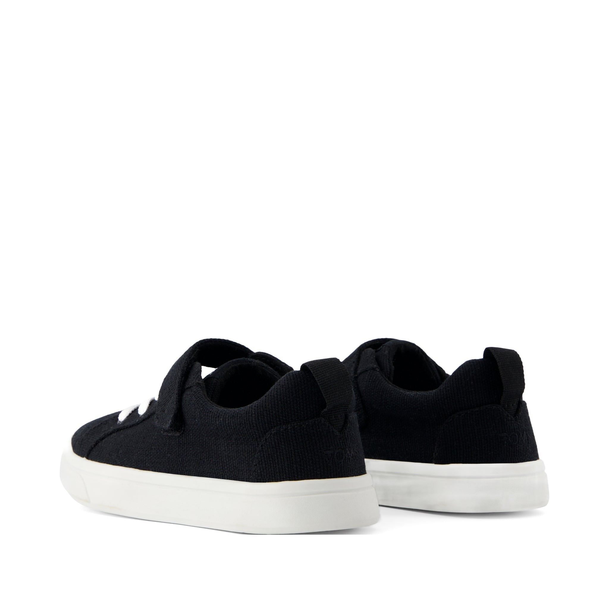 Cruz Lace-Up Black Heritage Canvas Kids Sneaker - Image 3