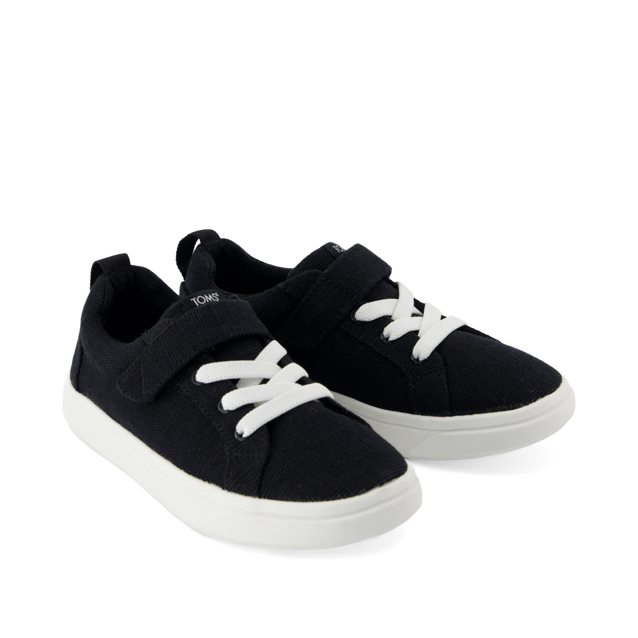 Cruz Lace-Up Black Heritage Canvas Kids Sneaker - Image 2
