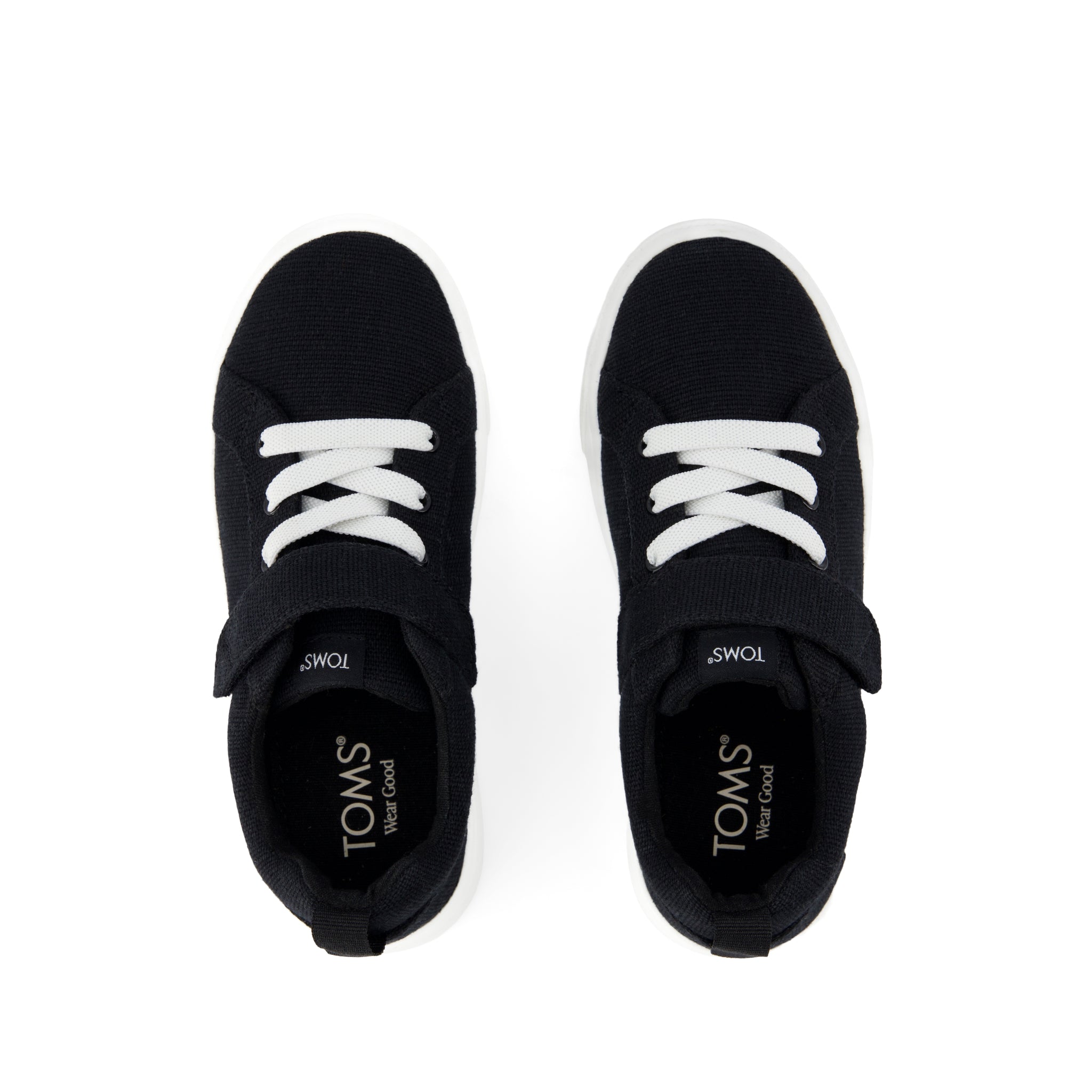 Cruz Lace-Up Black Heritage Canvas Kids Sneaker - Image 5