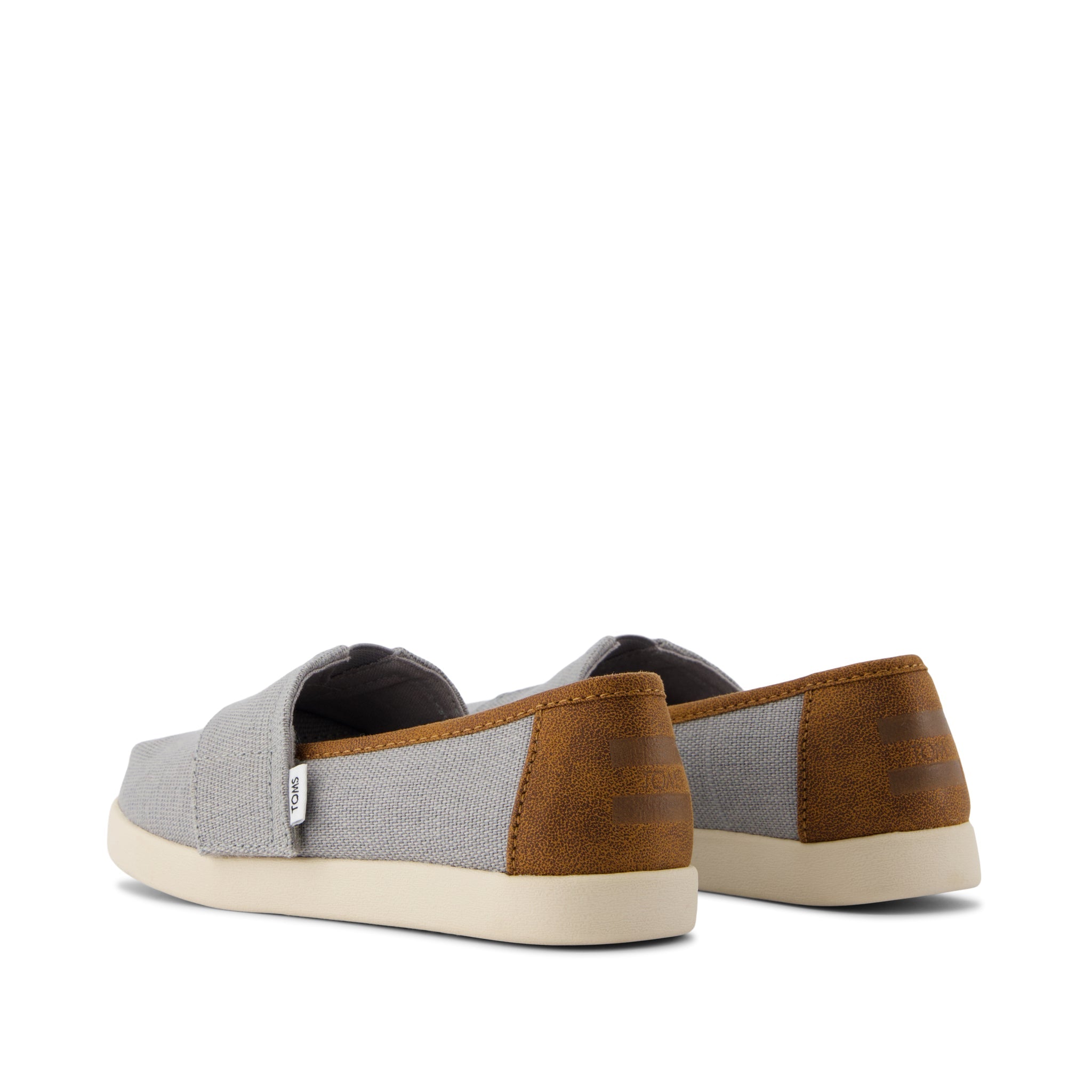 Alpargata Classic Kids Shoe Drizzle Grey Heritage Canvas and PU Trim - Image 3
