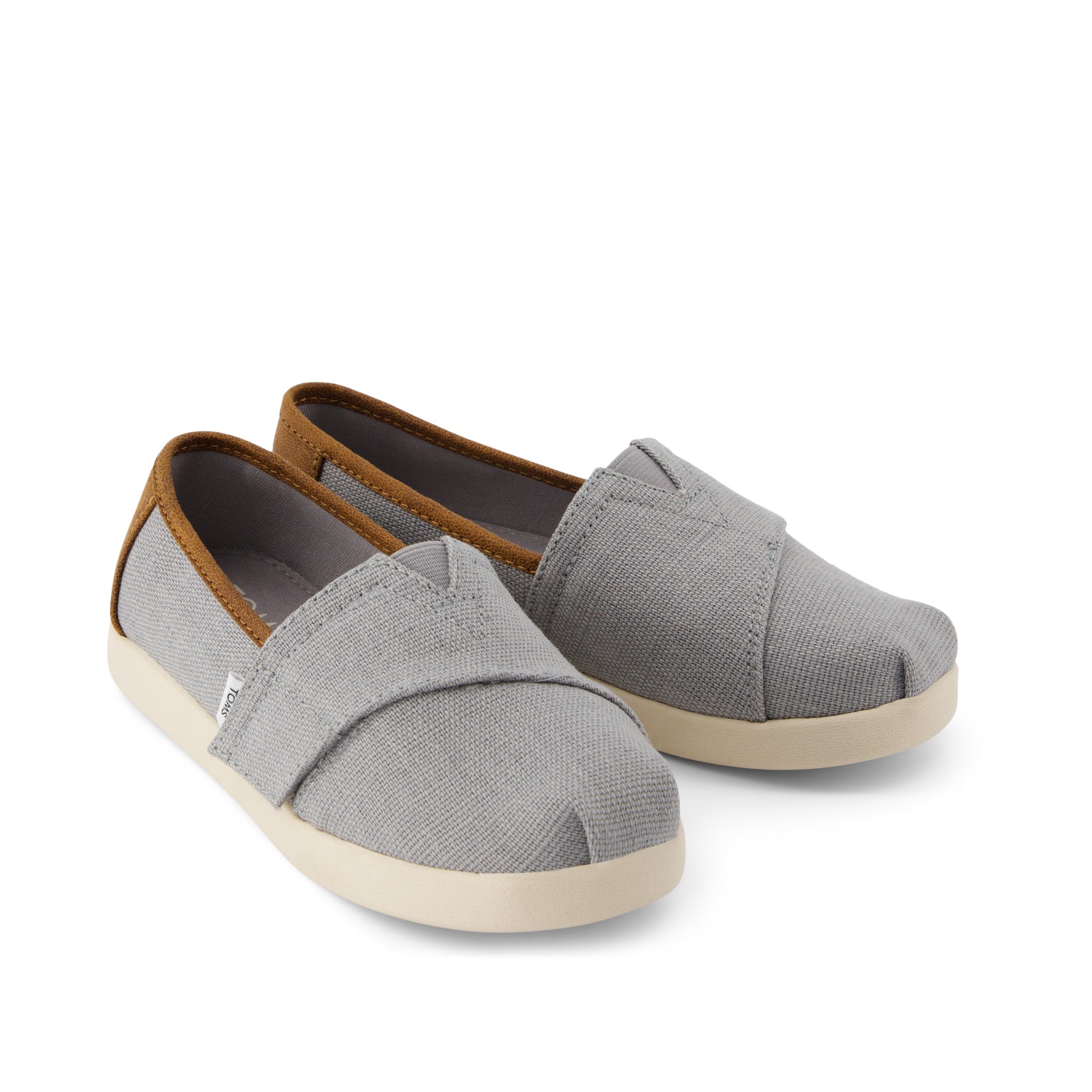 Alpargata Classic Kids Shoe Drizzle Grey Heritage Canvas and PU Trim - Image 2