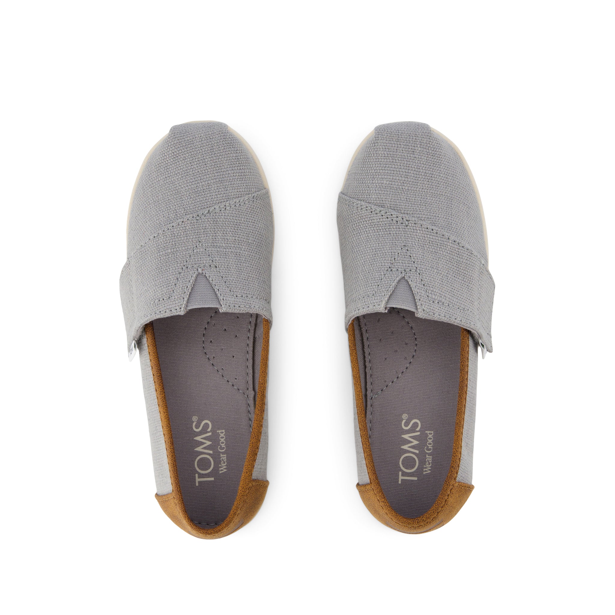 Alpargata Classic Kids Shoe Drizzle Grey Heritage Canvas and PU Trim - Image 5