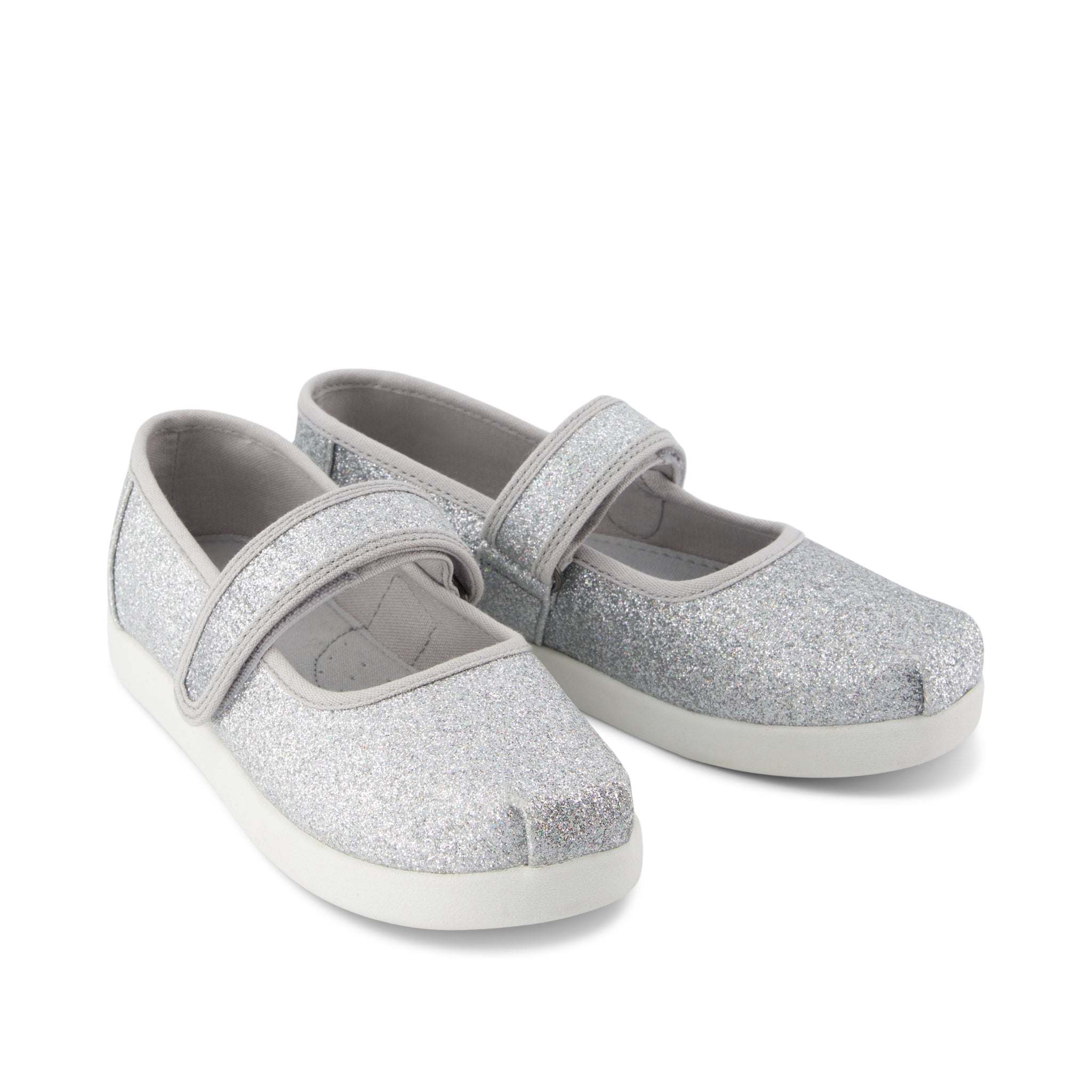 Nora Mary Jane Kids Shoe Silver Iridescent Glimmer Kids Shoe - Image 2