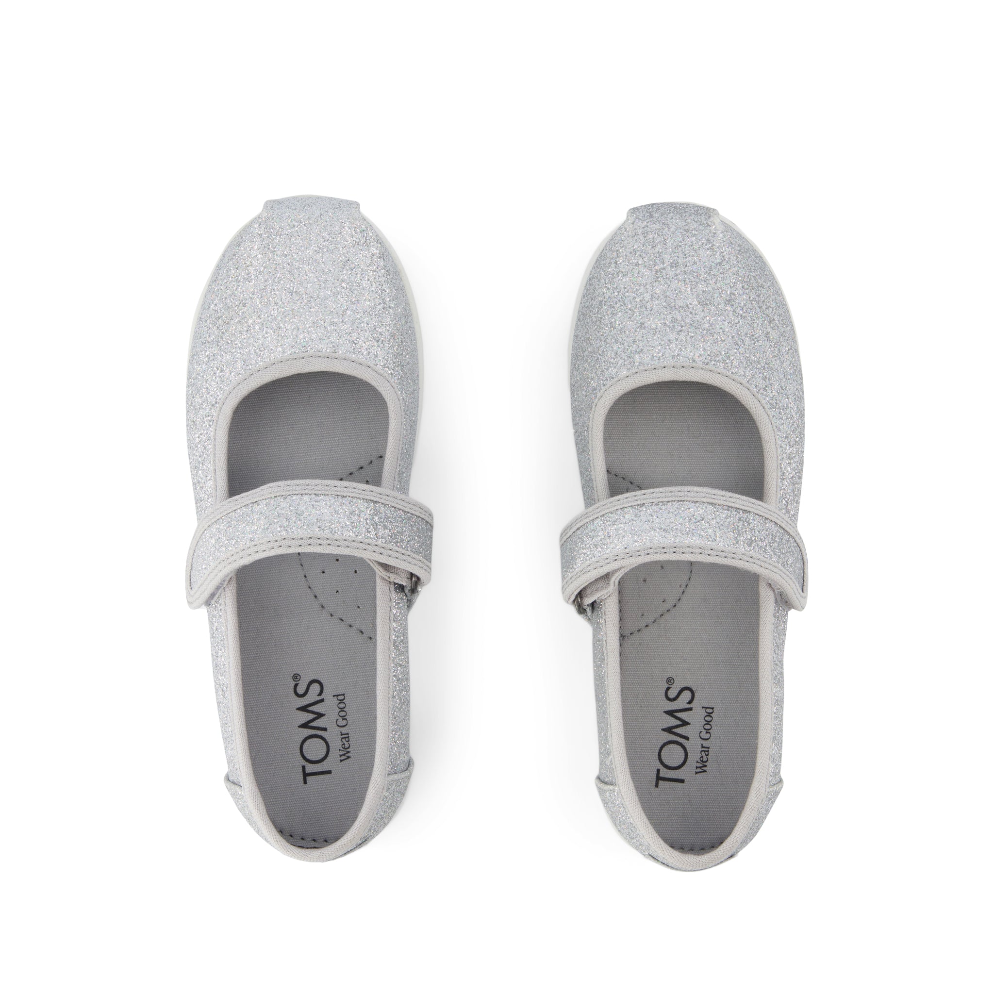 Nora Mary Jane Kids Shoe Silver Iridescent Glimmer Kids Shoe - Image 5