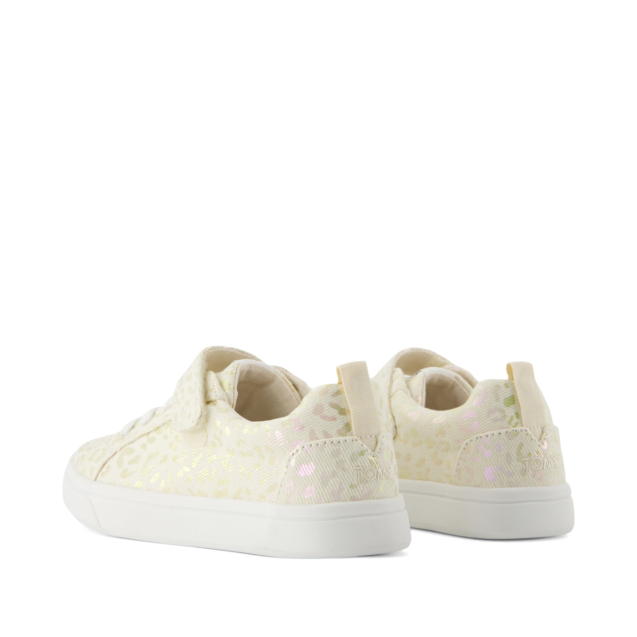 Cruz Lace-Up Natural Iridescent Leopard Kids Sneaker - Image 3