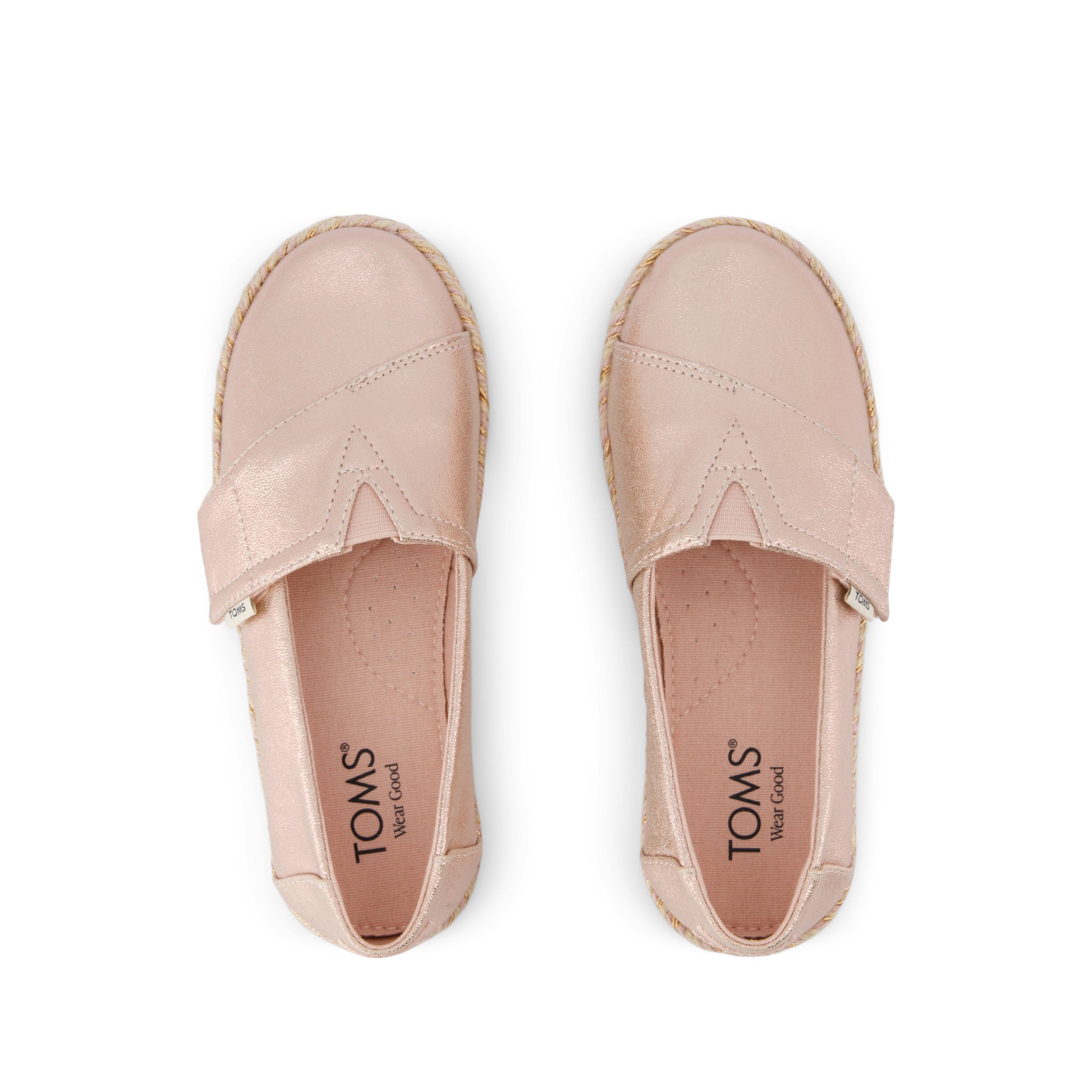 Alpargata Rope 2.0 Kids Espadrille Pale Rose Metallic Iridescent PU - Image 5