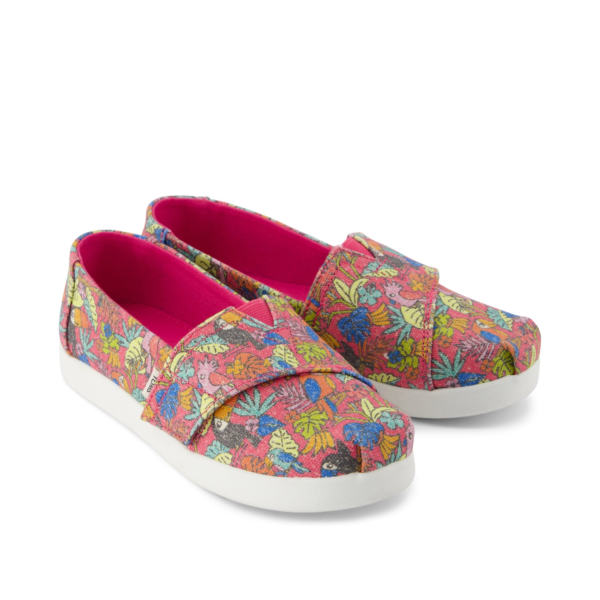 Alpargata Classic Kids Shoe Fuchsia Birds of Paradise Print - Image 2