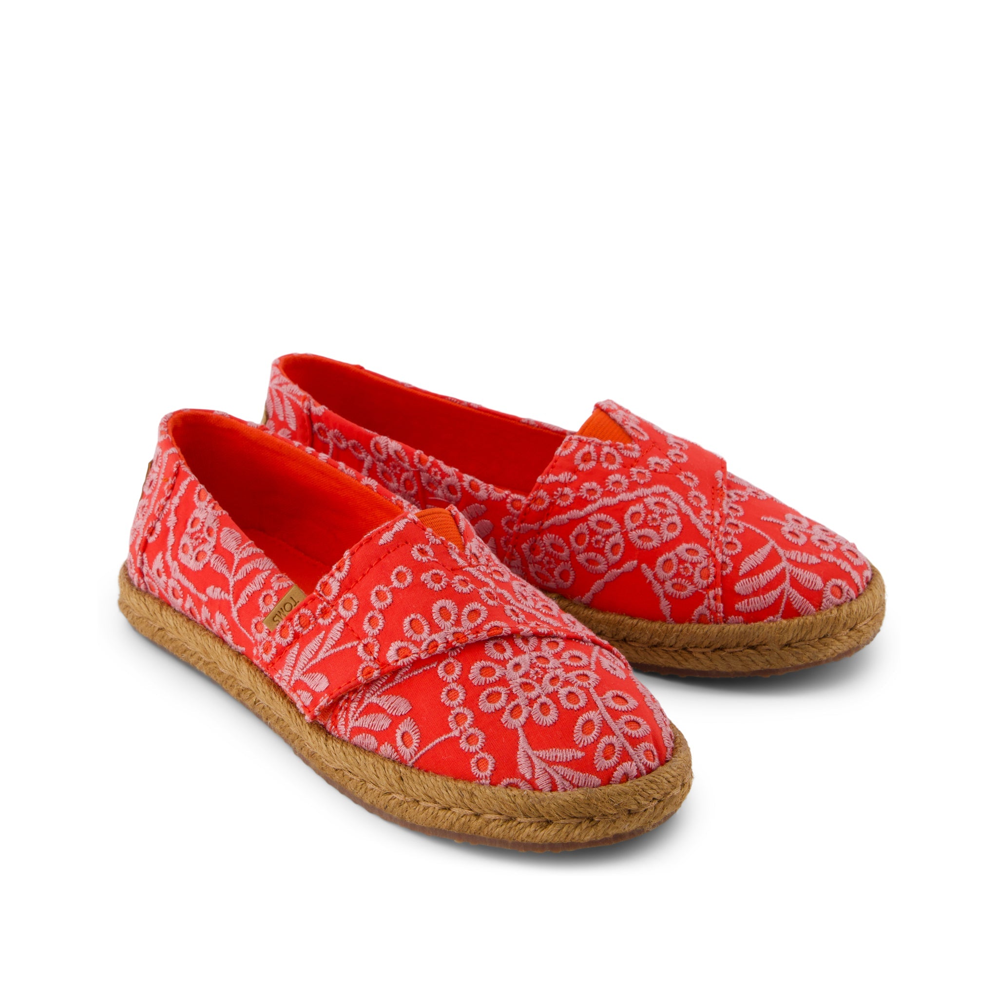 Alpargata Rope 2.0 Kids Espadrille Flame Botanical Eyelet - Image 3