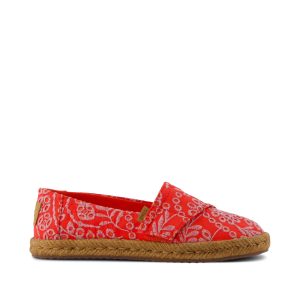 Alpargata Rope 2.0 Kids Espadrille Flame Botanical Eyelet
