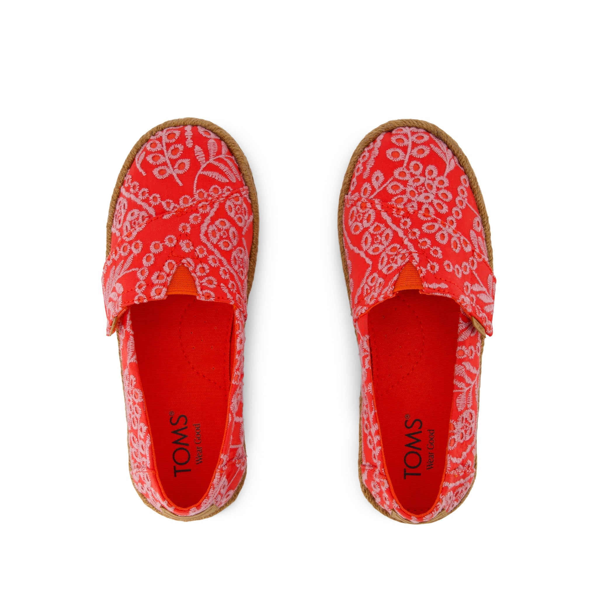 Alpargata Rope 2.0 Kids Espadrille Flame Botanical Eyelet - Image 6