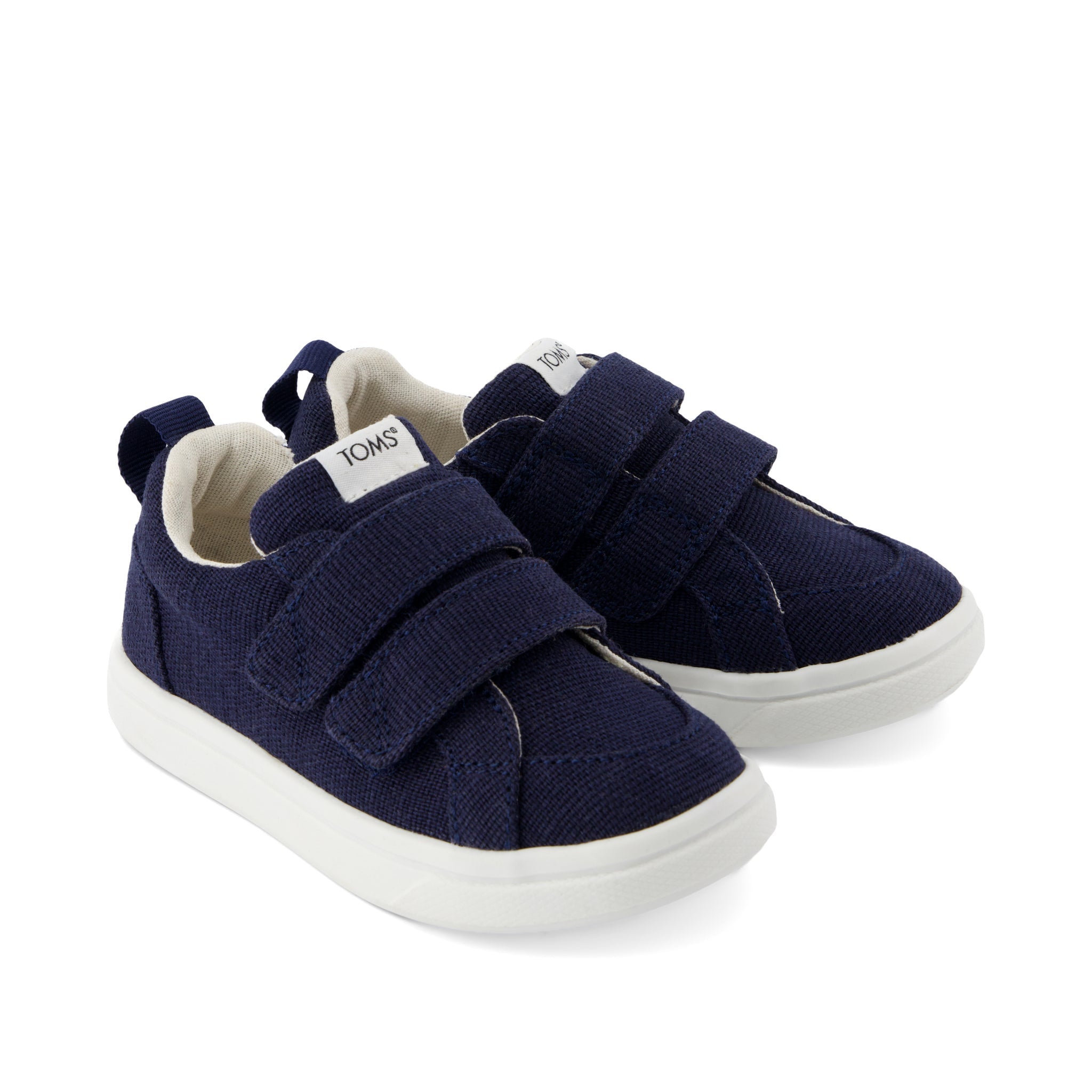 Cruz Double Strap Navy Heritage Canvas Toddler Sneaker - Image 4