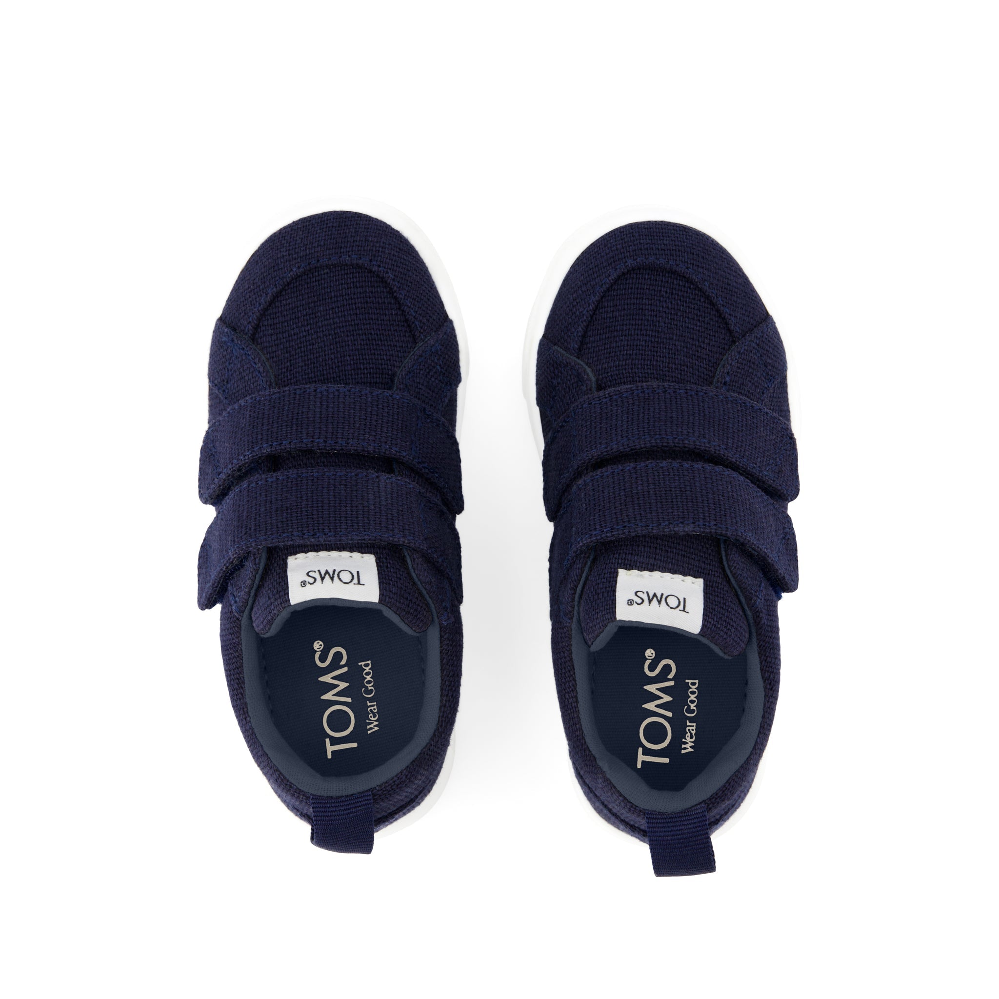 Cruz Double Strap Navy Heritage Canvas Toddler Sneaker - Image 7