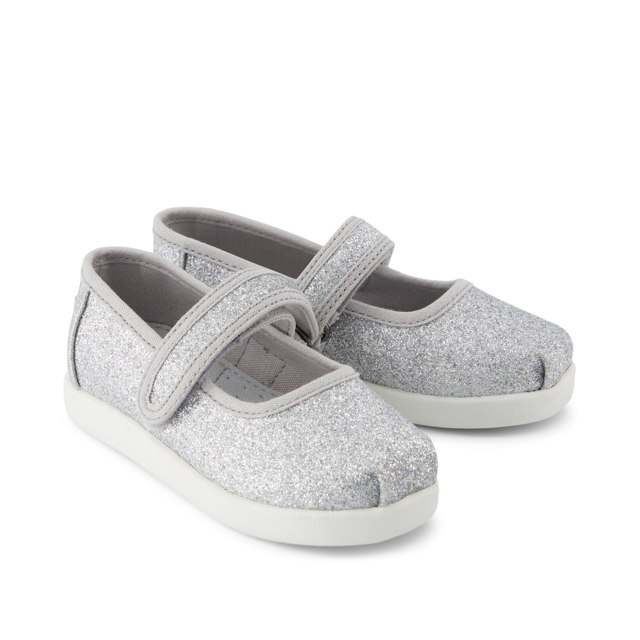 Nora Mary Jane Silver Iridescent Glimmer Toddler Shoe - Image 2