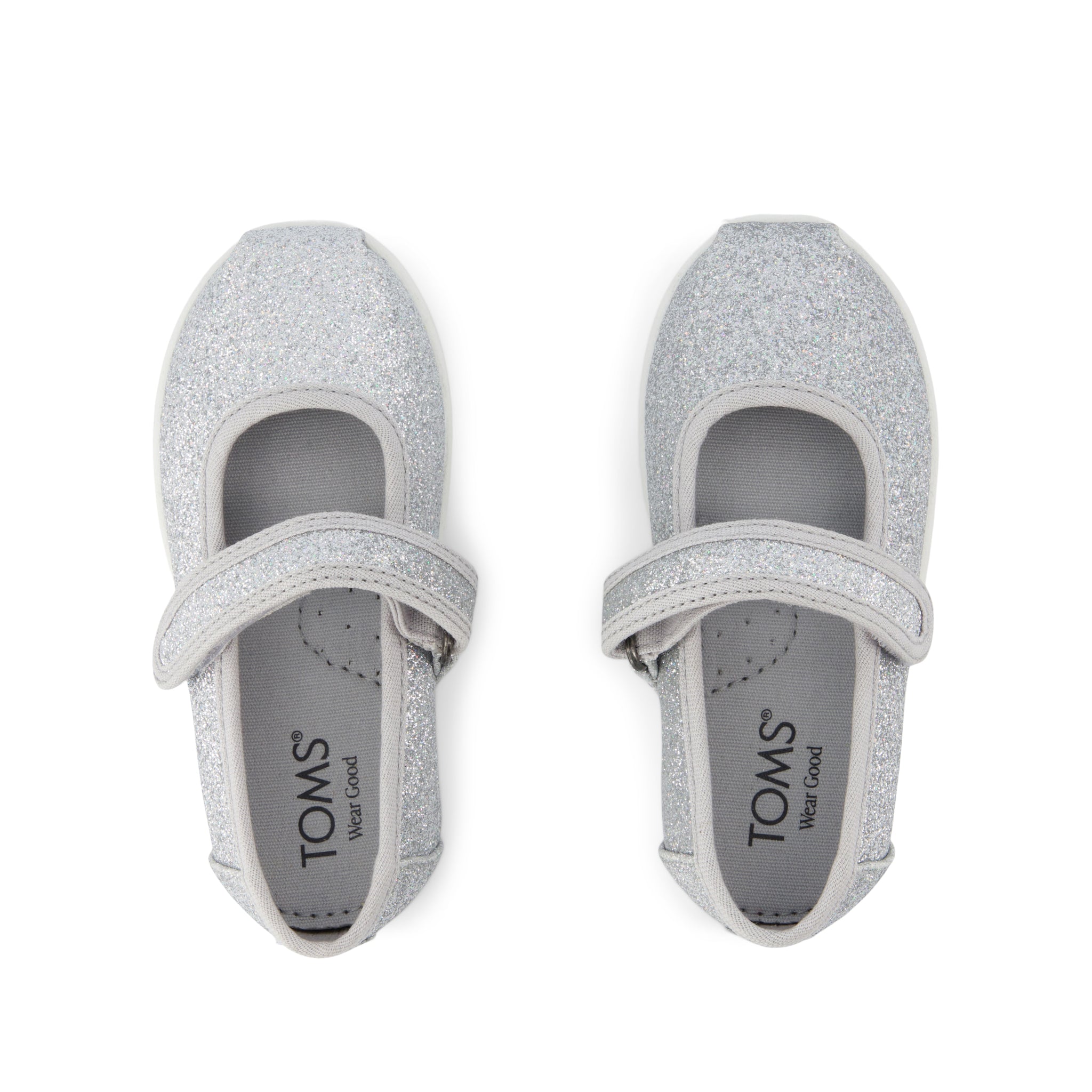 Nora Mary Jane Silver Iridescent Glimmer Toddler Shoe - Image 5