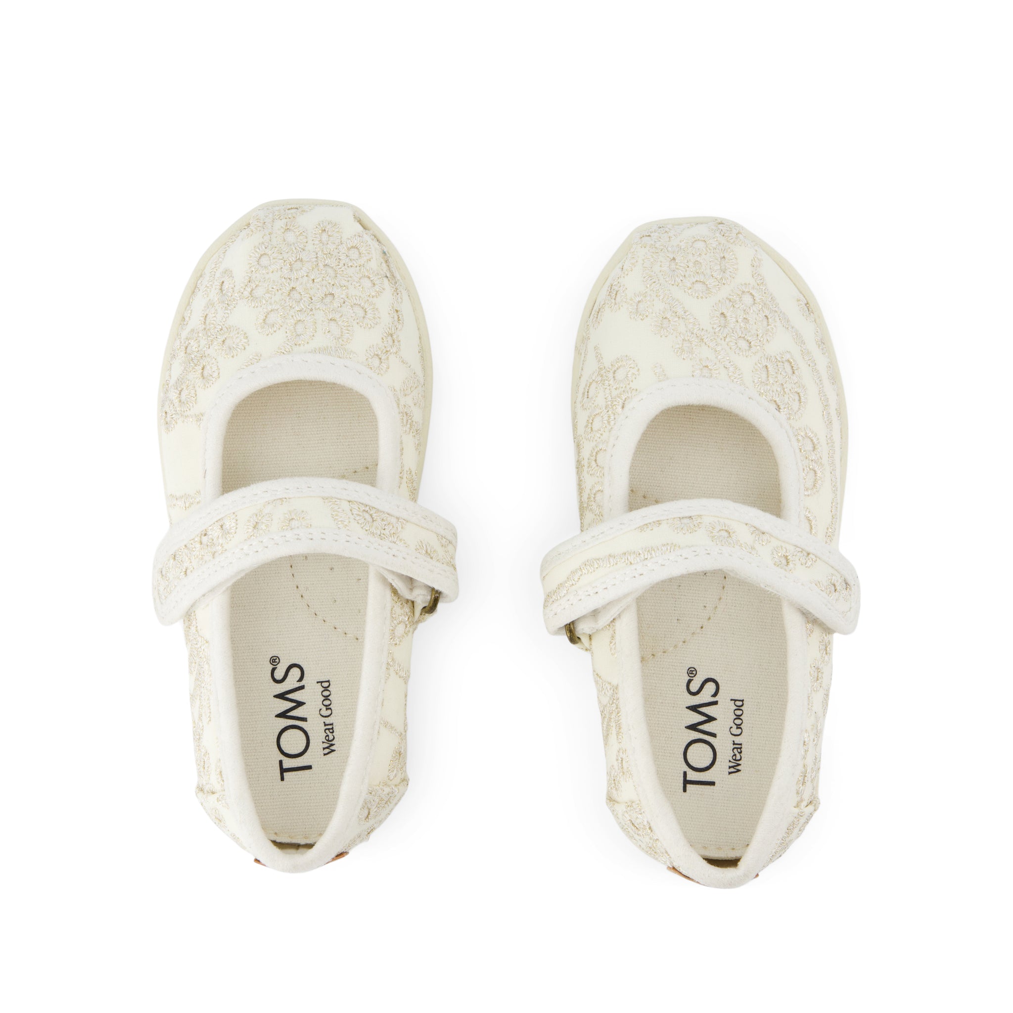 Nora Mary Jane Toddler Shoe Egret Botanical Eyelet - Image 5