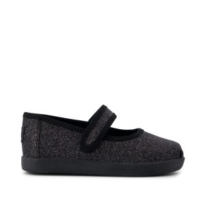 Nora Mary Jane Black Iridescent Glimmer Toddler Shoe