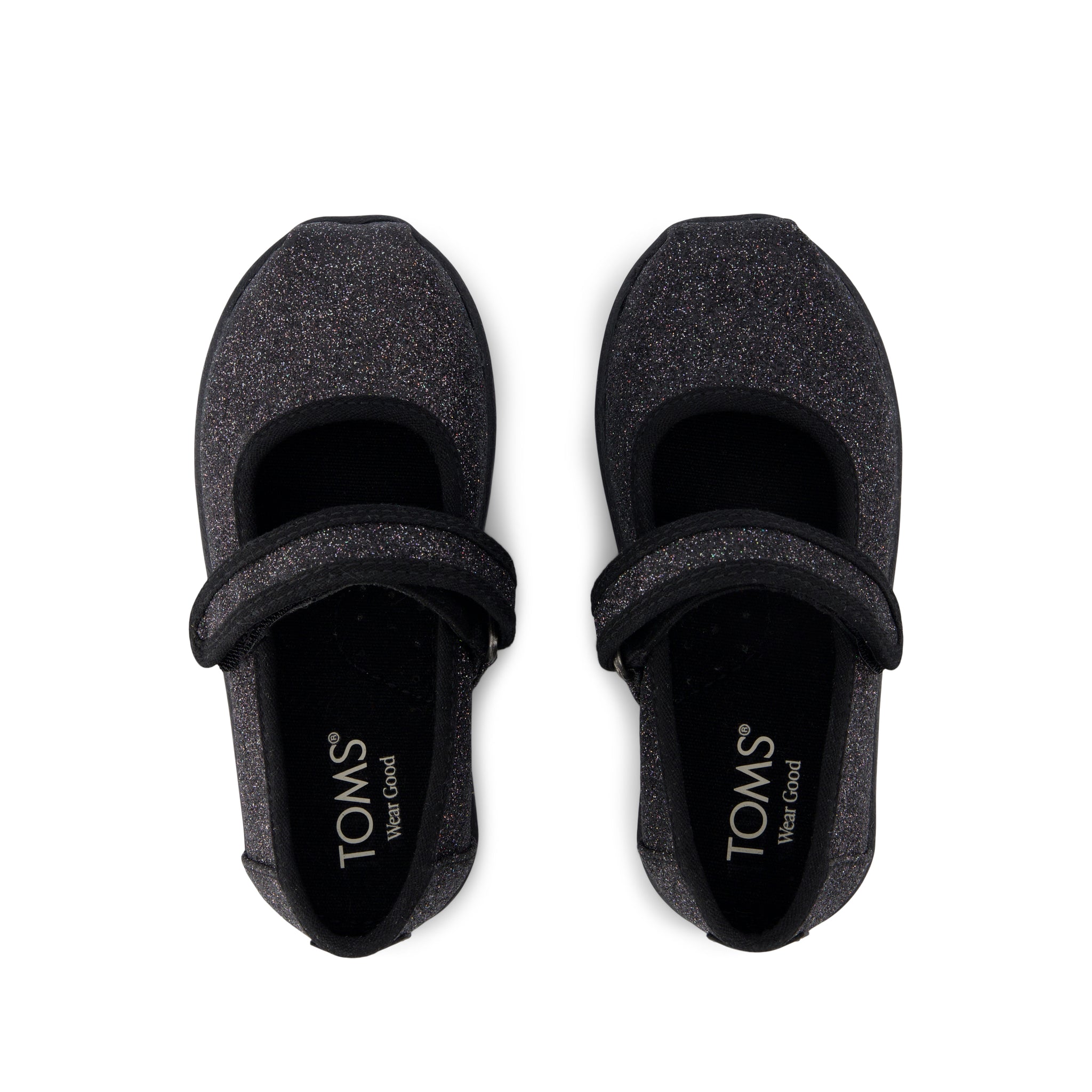 Nora Mary Jane Black Iridescent Glimmer Toddler Shoe - Image 5